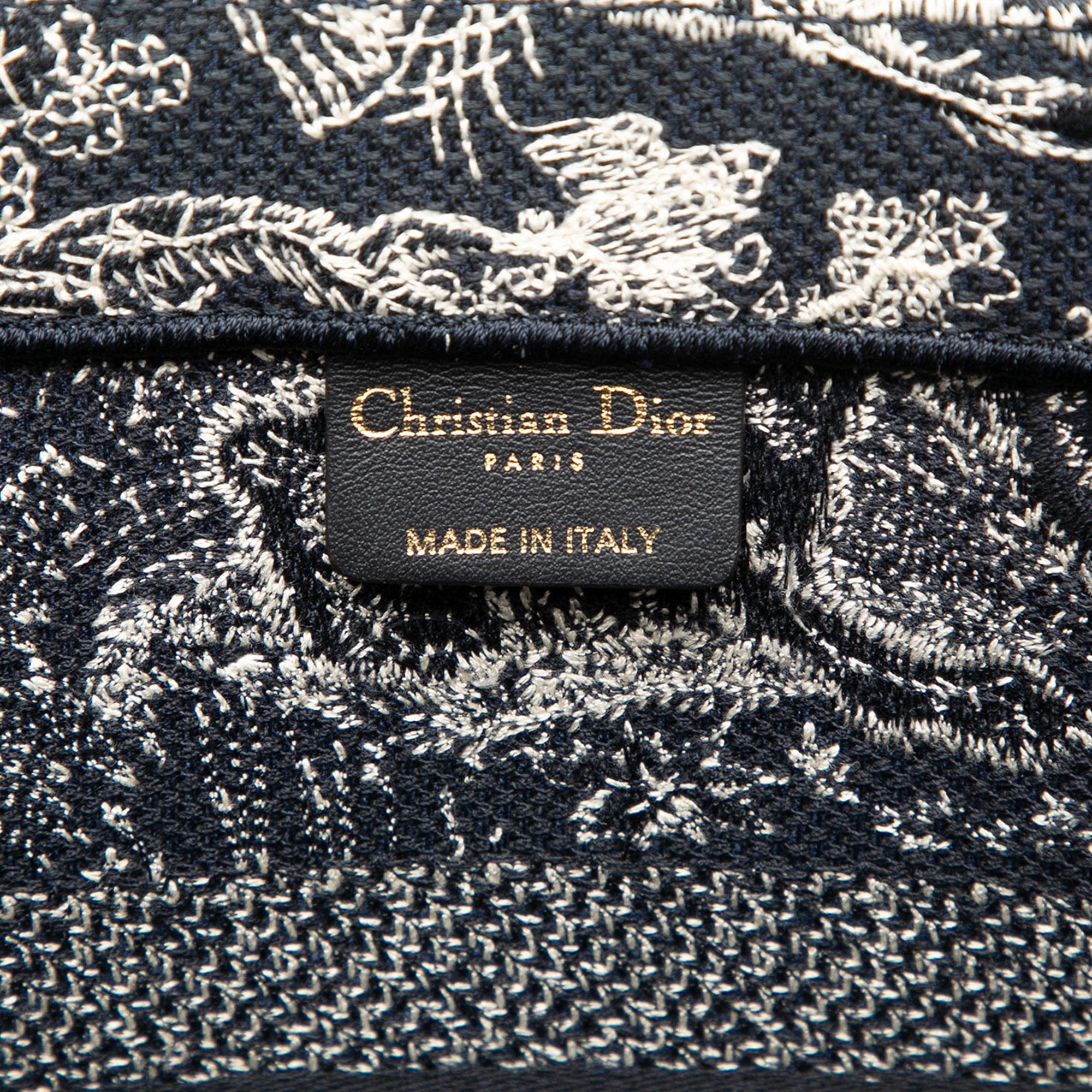 Dior Medium Canvas Embroidered Dioriviera Toile De Jouy Book Tote