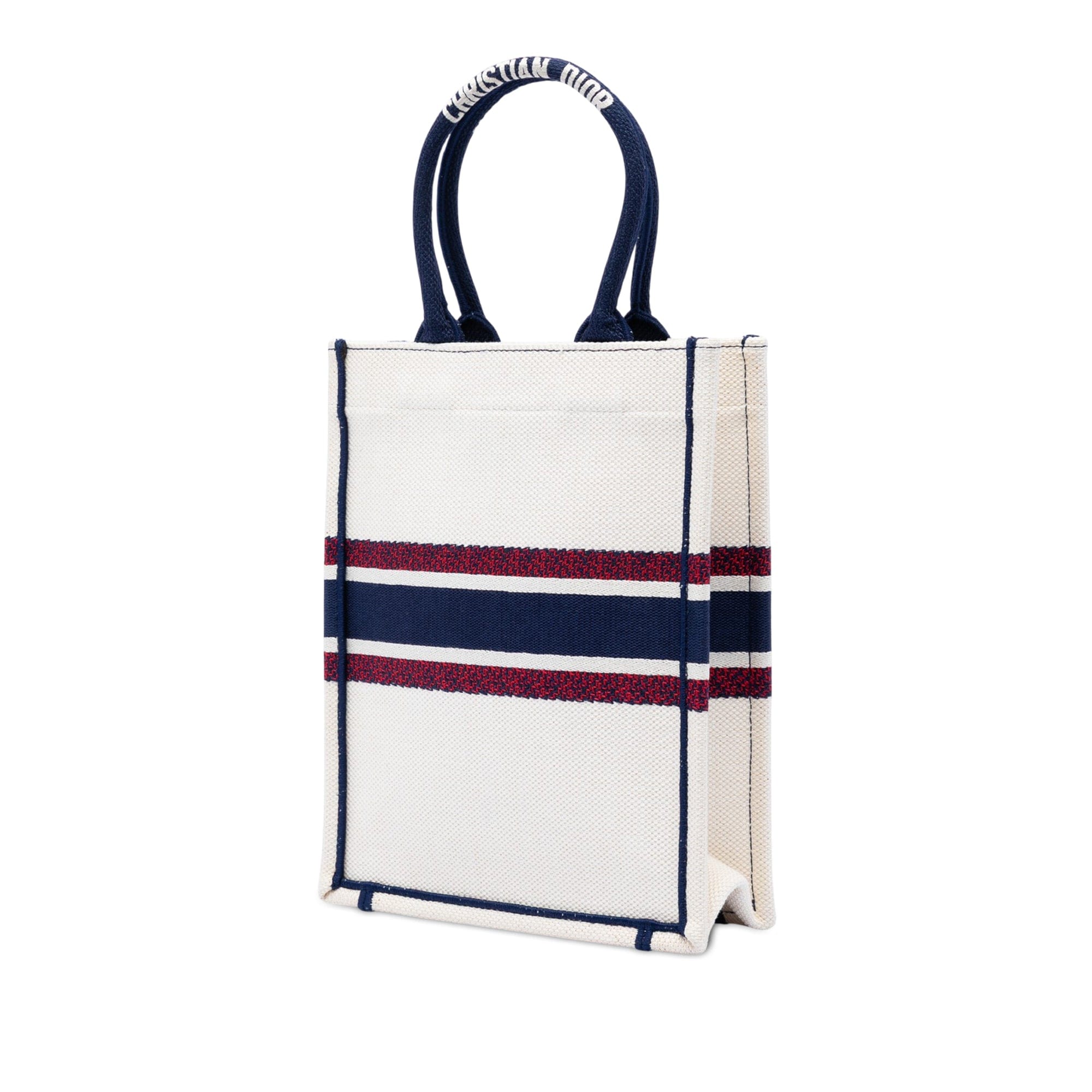 Dior Embroidered Canvas I Love Paris Vertical Book Tote