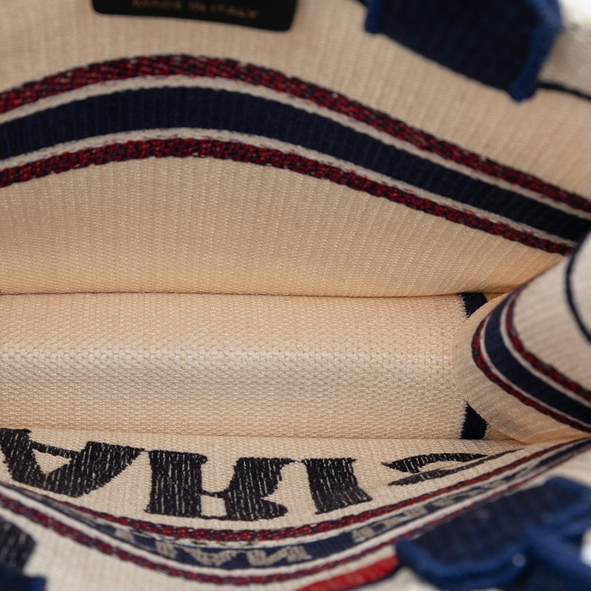 Dior Embroidered Canvas I Love Paris Vertical Book Tote