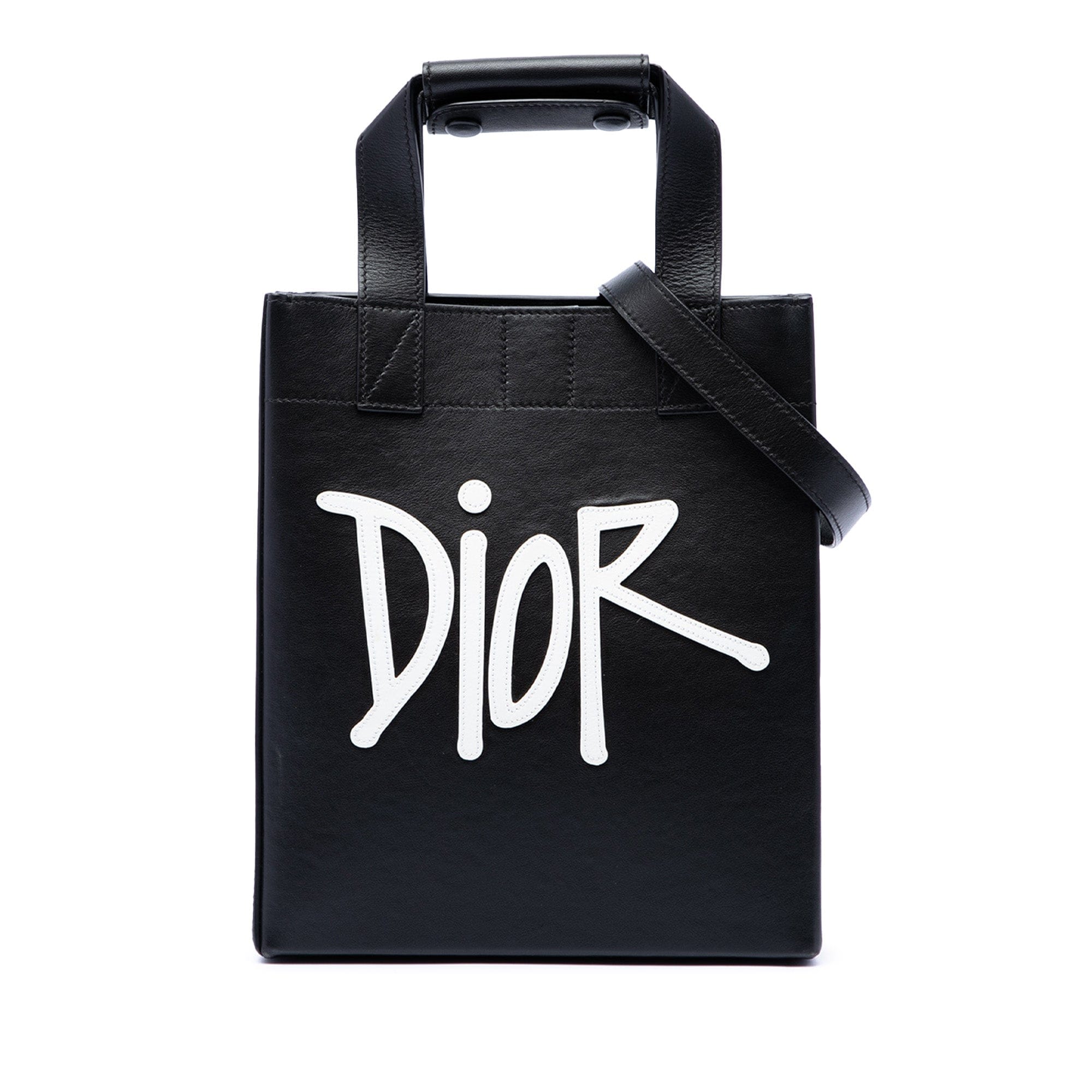 Dior Stussy Small Logo Applique Tote