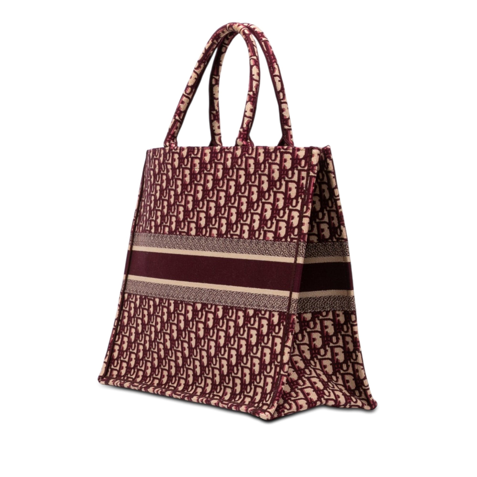 Dior Large Oblique Embroidered Canvas Book Tote