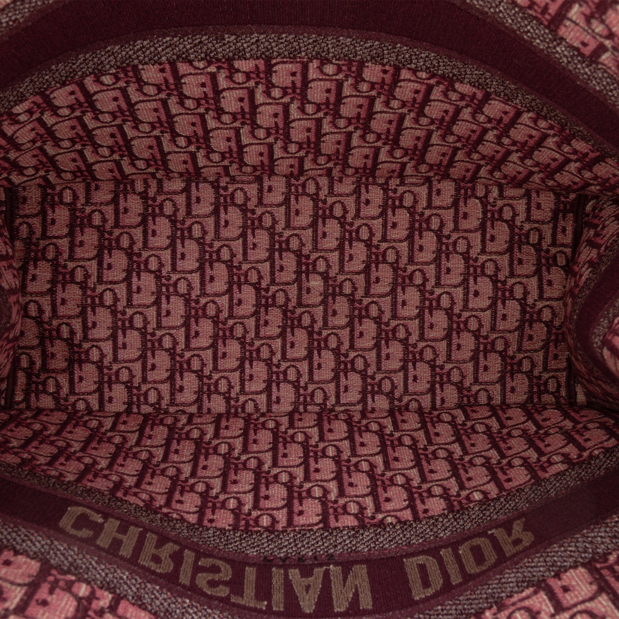Dior Large Oblique Embroidered Canvas Book Tote
