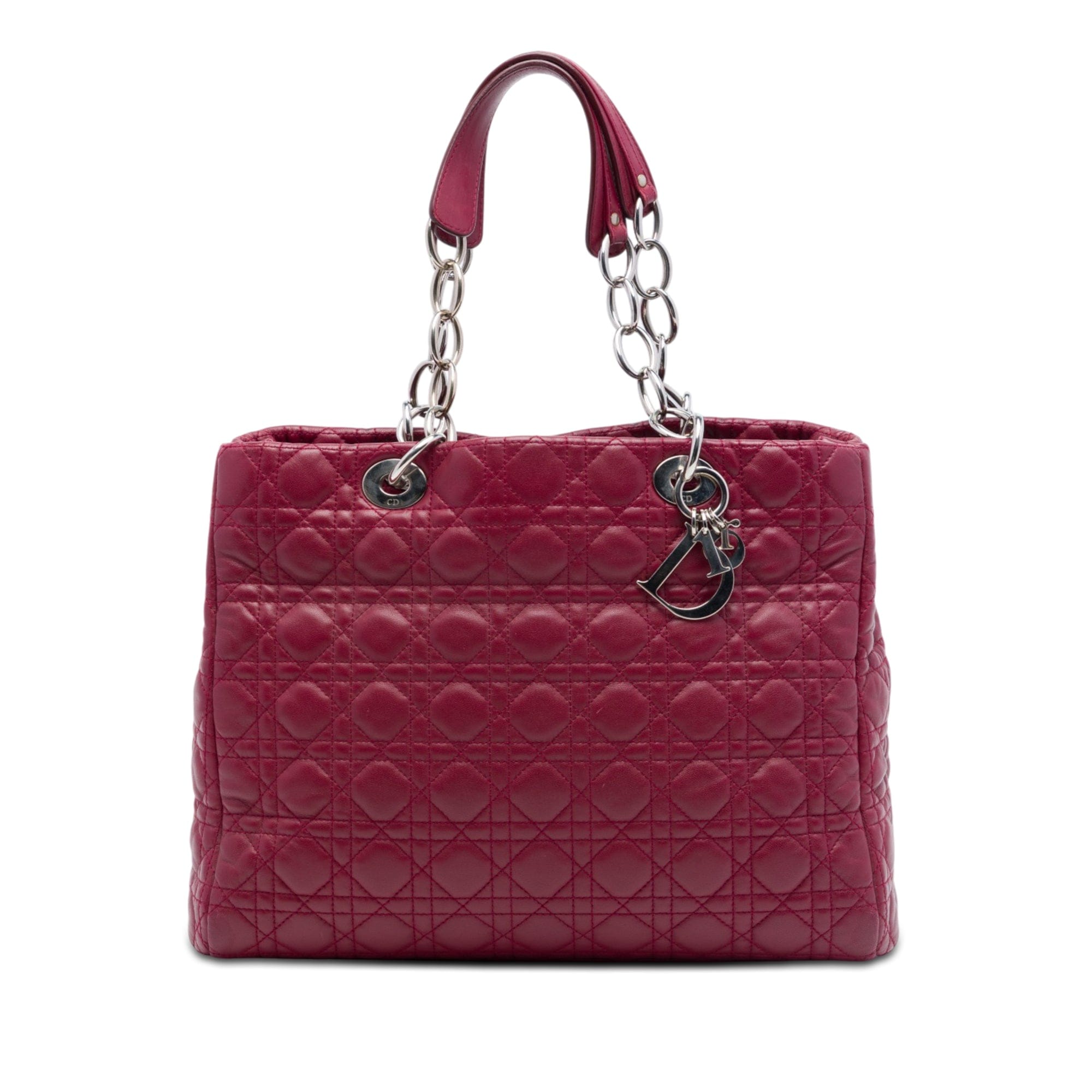 Dior Large Lambskin Cannage Lady Dior Soft Shopping Tote