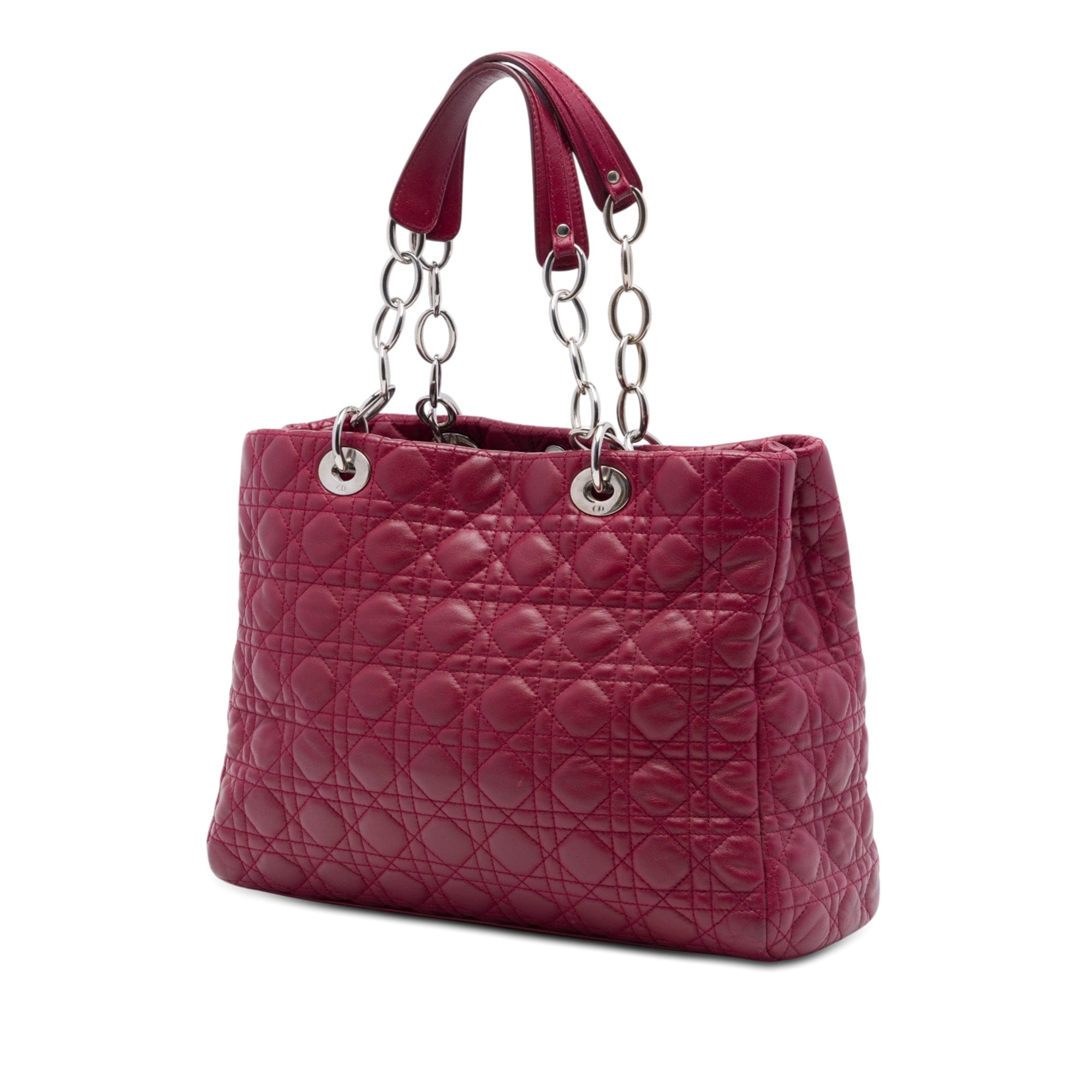 Dior Large Lambskin Cannage Lady Dior Soft Shopping Tote