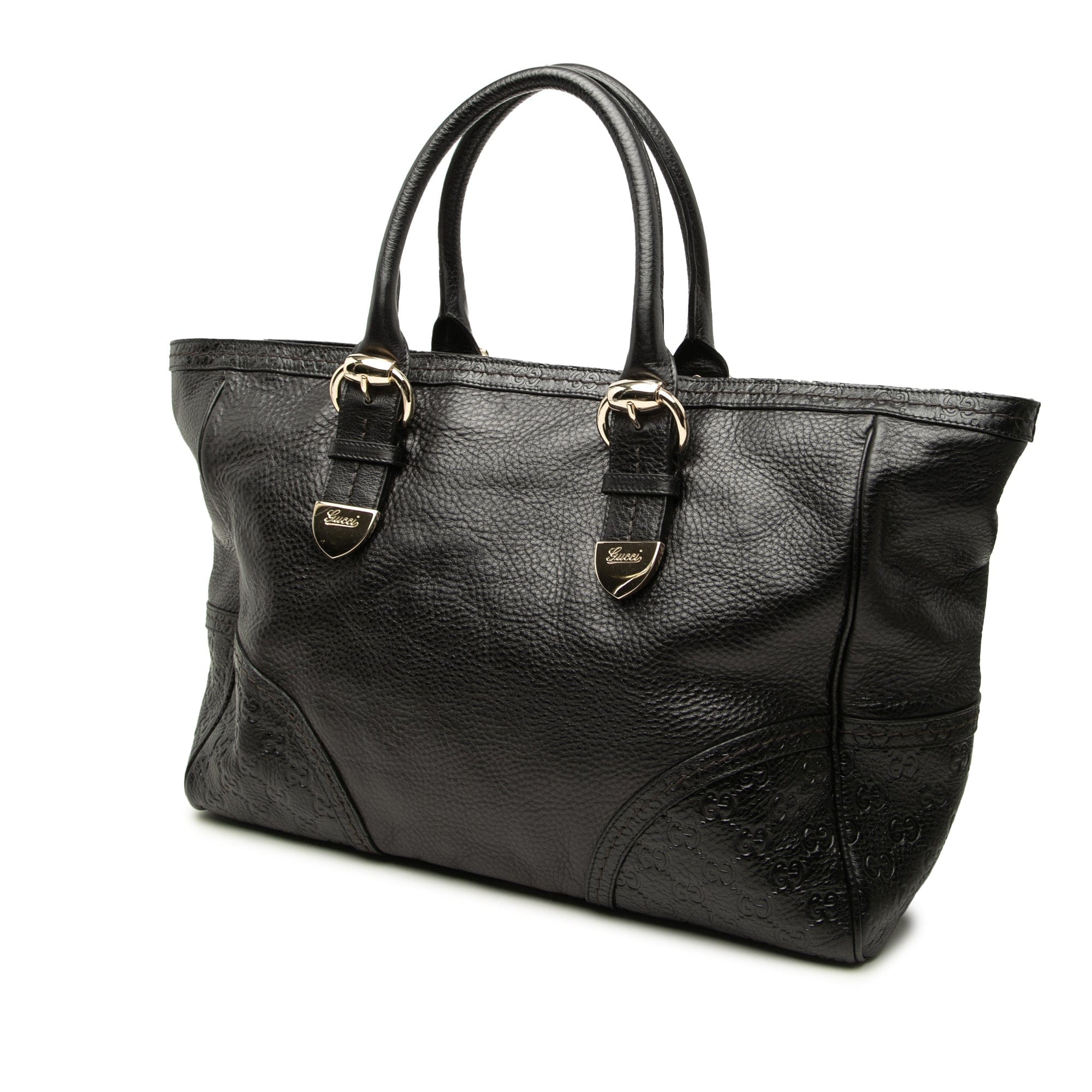 Guccissima Trimmed Calfskin Signoria Tote