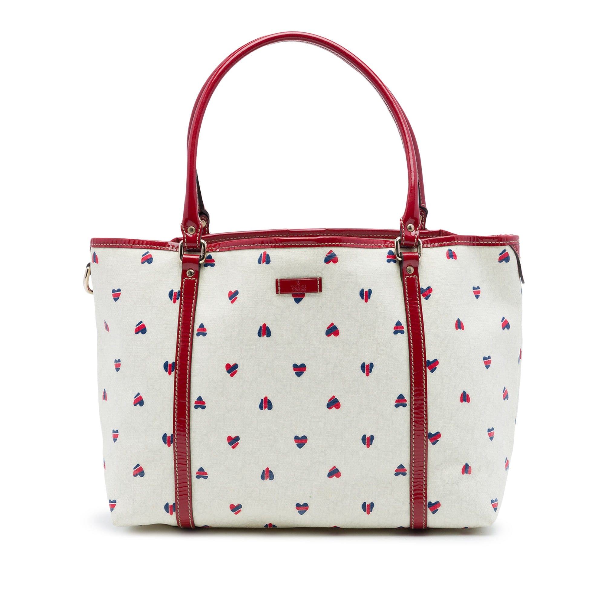 Gucci Medium GG Supreme Hearts Joy Tote