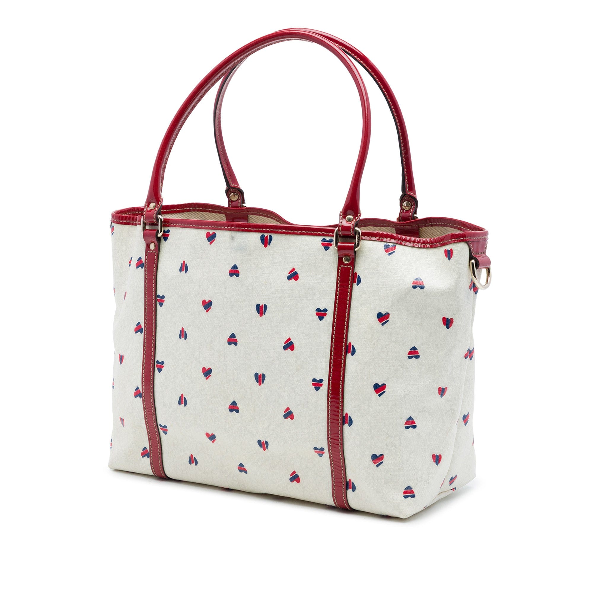 Gucci Medium GG Supreme Hearts Joy Tote