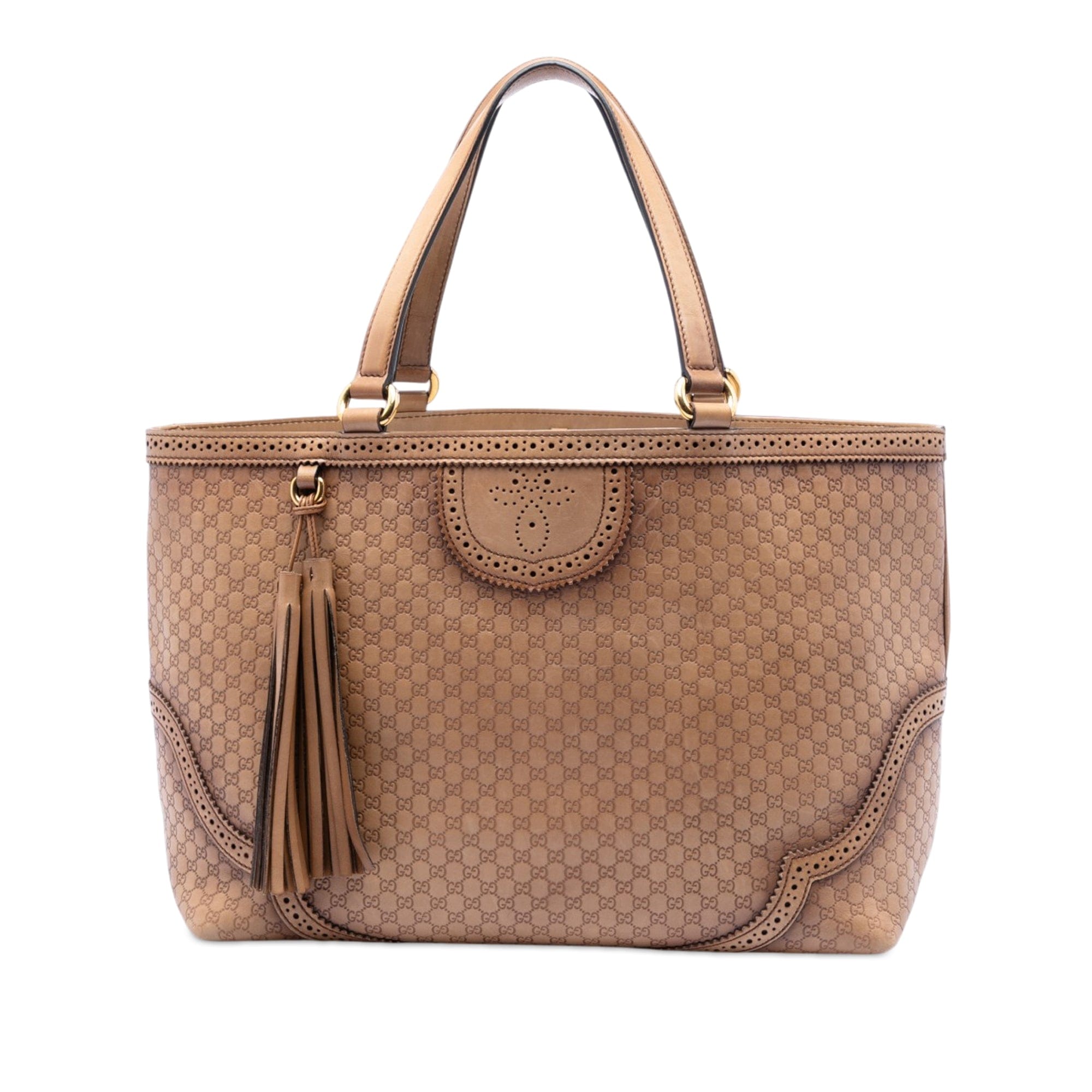 Gucci Large Microguccissima Brogue Duilio Tote