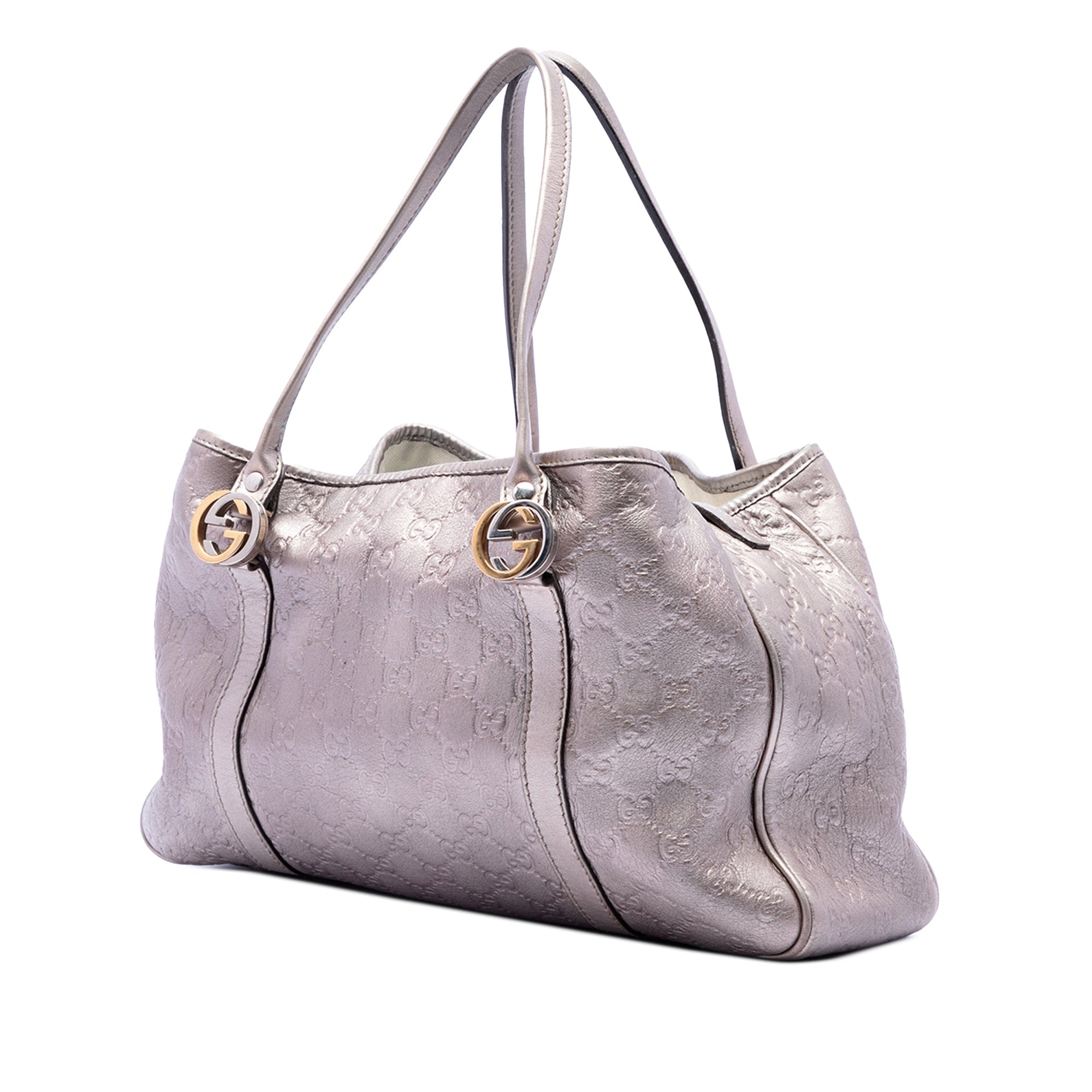 Gucci Metallic Guccissima Twins Tote