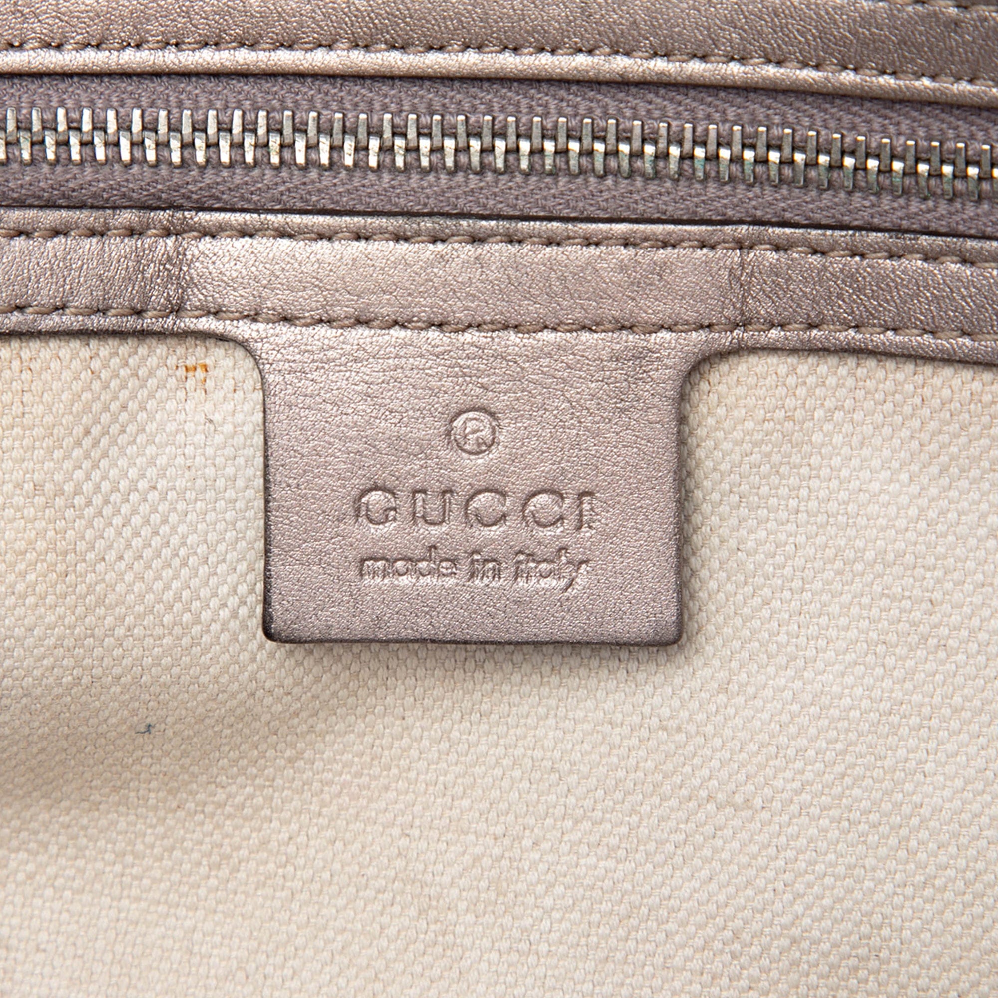 Gucci Metallic Guccissima Twins Tote