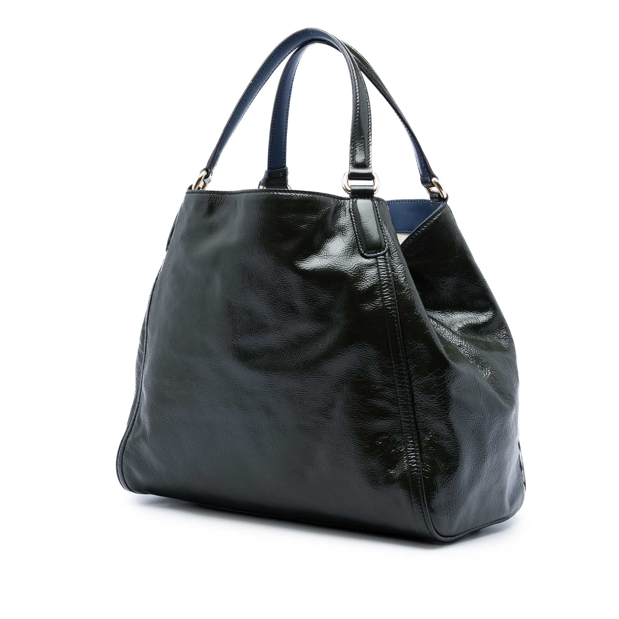 Gucci Medium Patent Soho Cellarius Tote