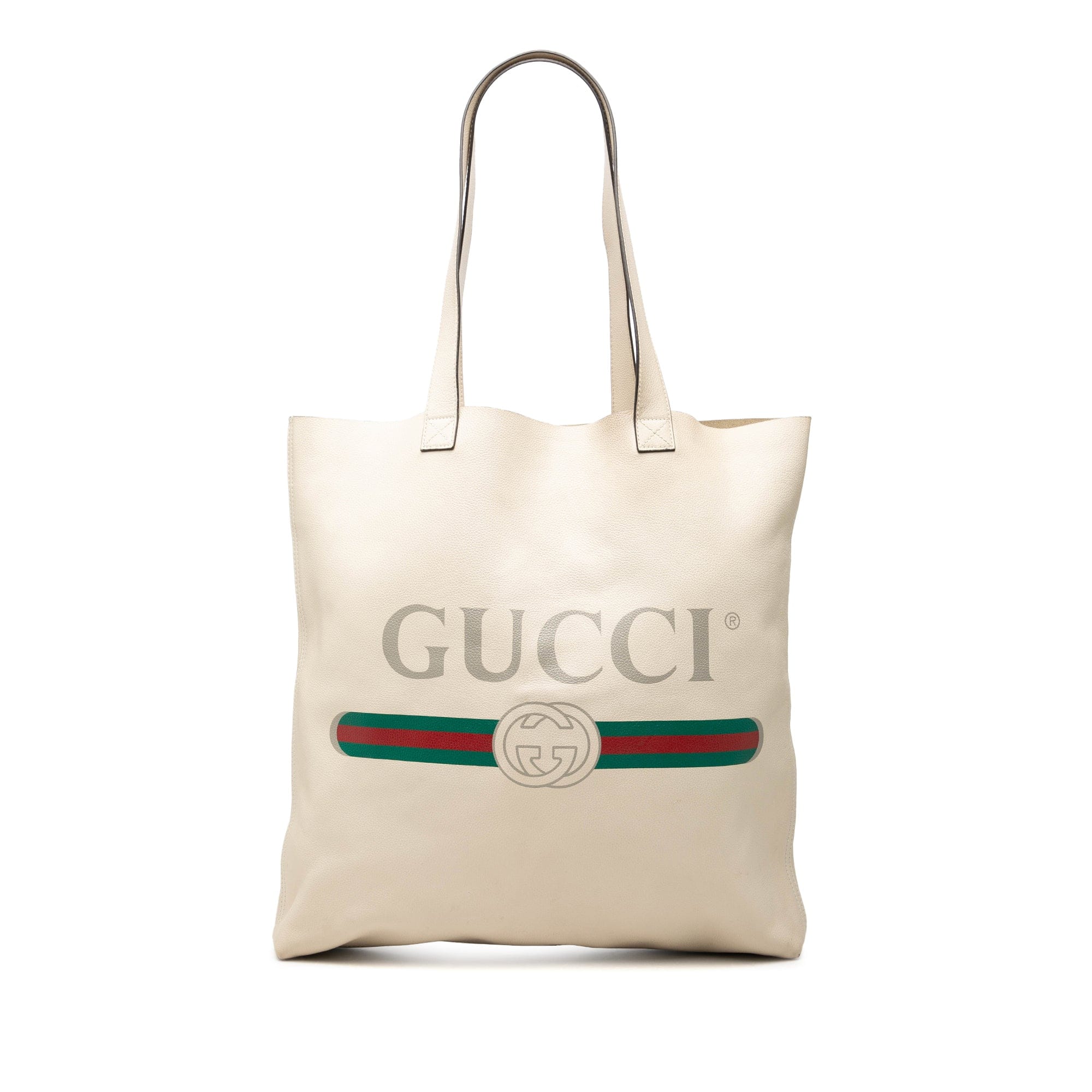 Gucci Calfskin Logo Tote