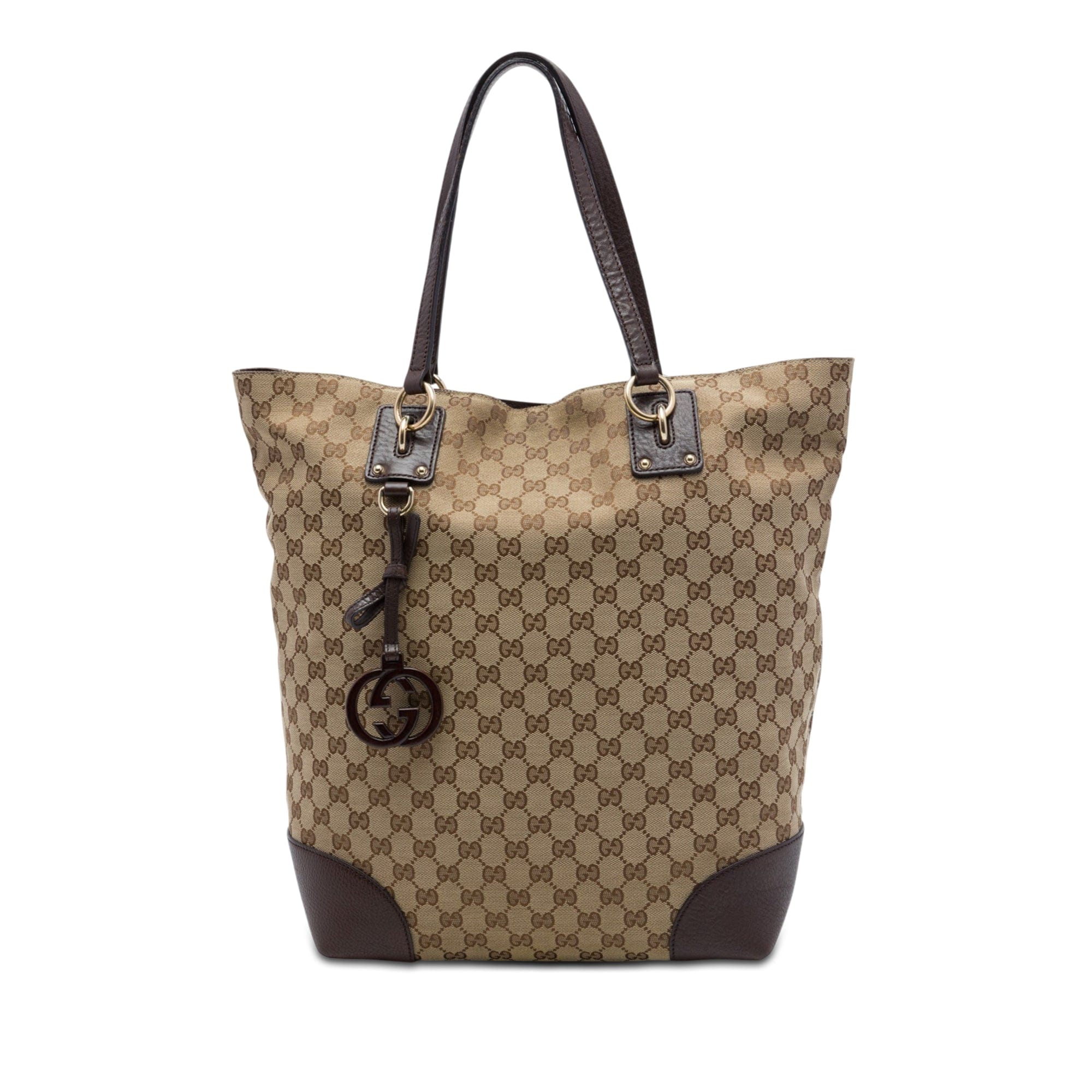 Gucci Large GG Canvas GG Charm Tote