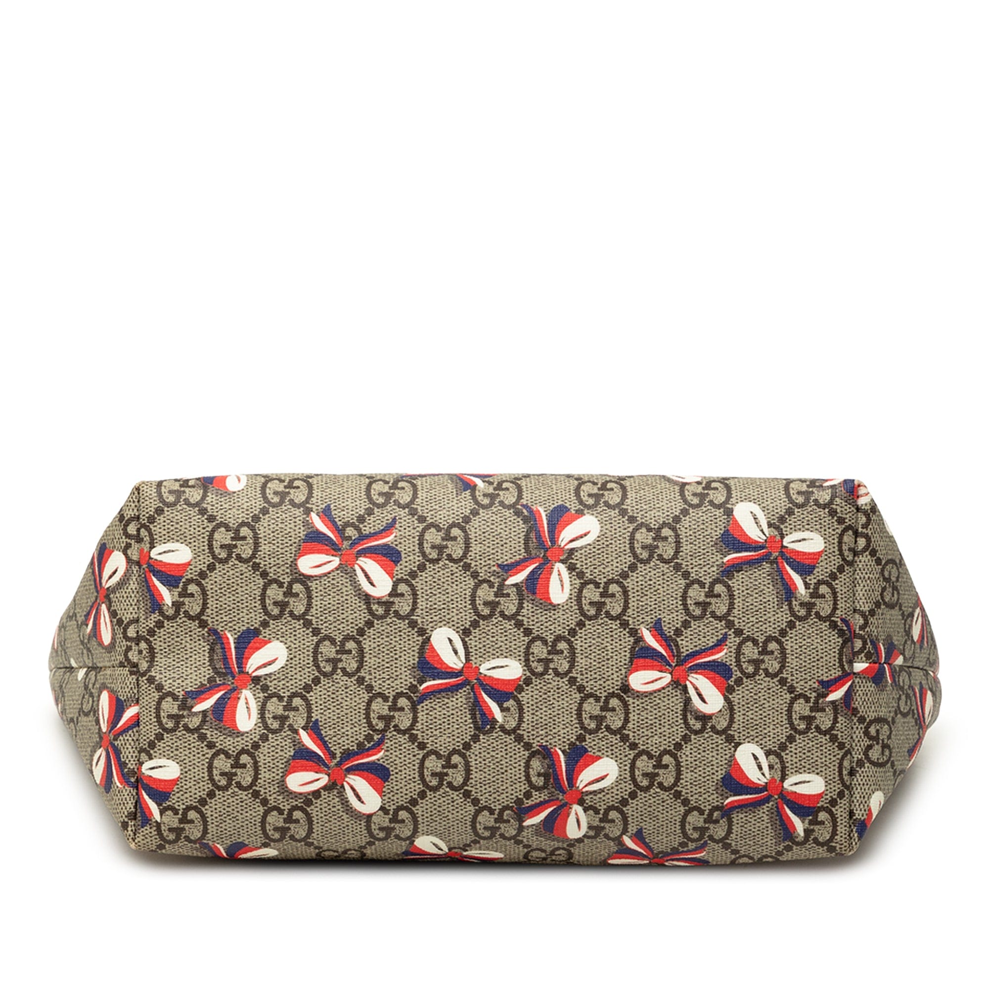 Gucci Childrens GG Supreme Ribbon Tote