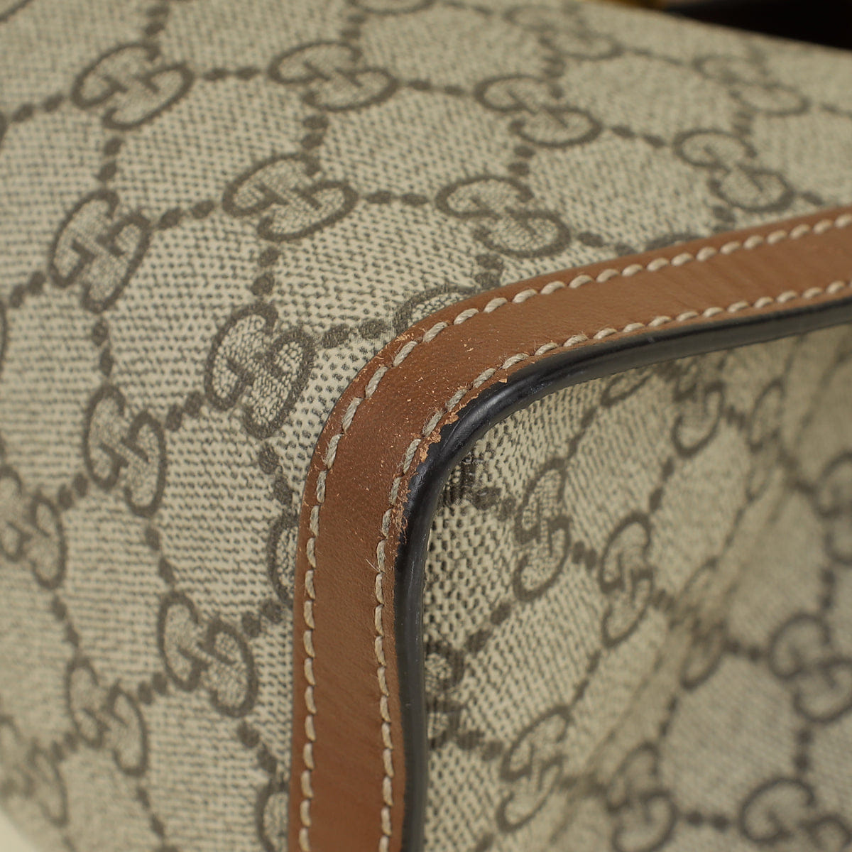 Gucci Bicolor GG Supreme Padlock Small Tote Bag