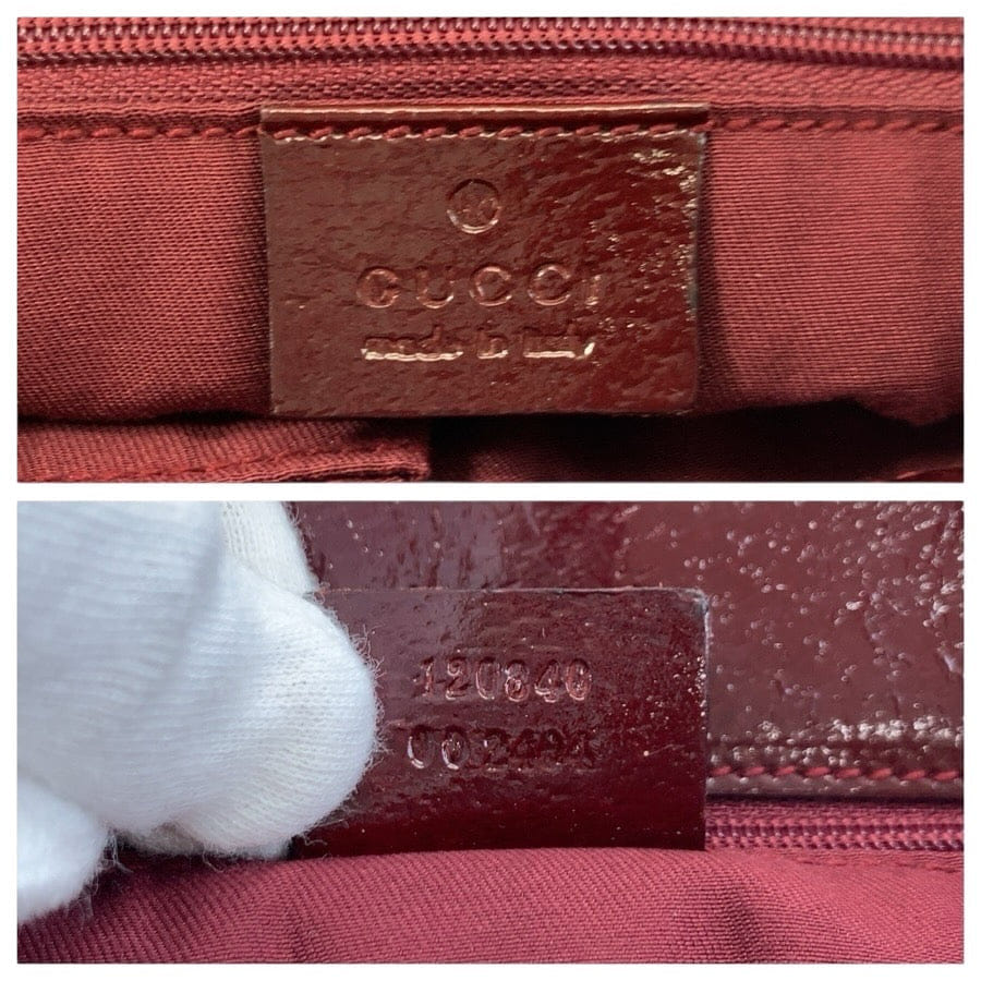 Gucci GG Canvas Leather Tote Shoulder Bag