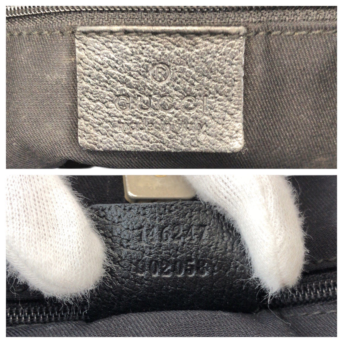 Gucci Abby GG Canvas Leather Tote Bag