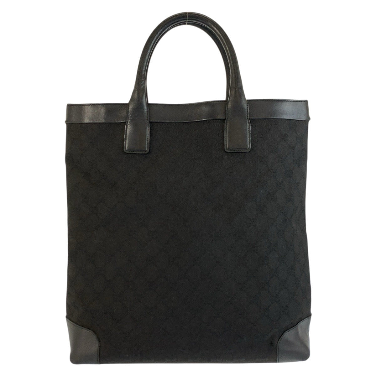 Gucci GG Canvas Leather Tote Bag