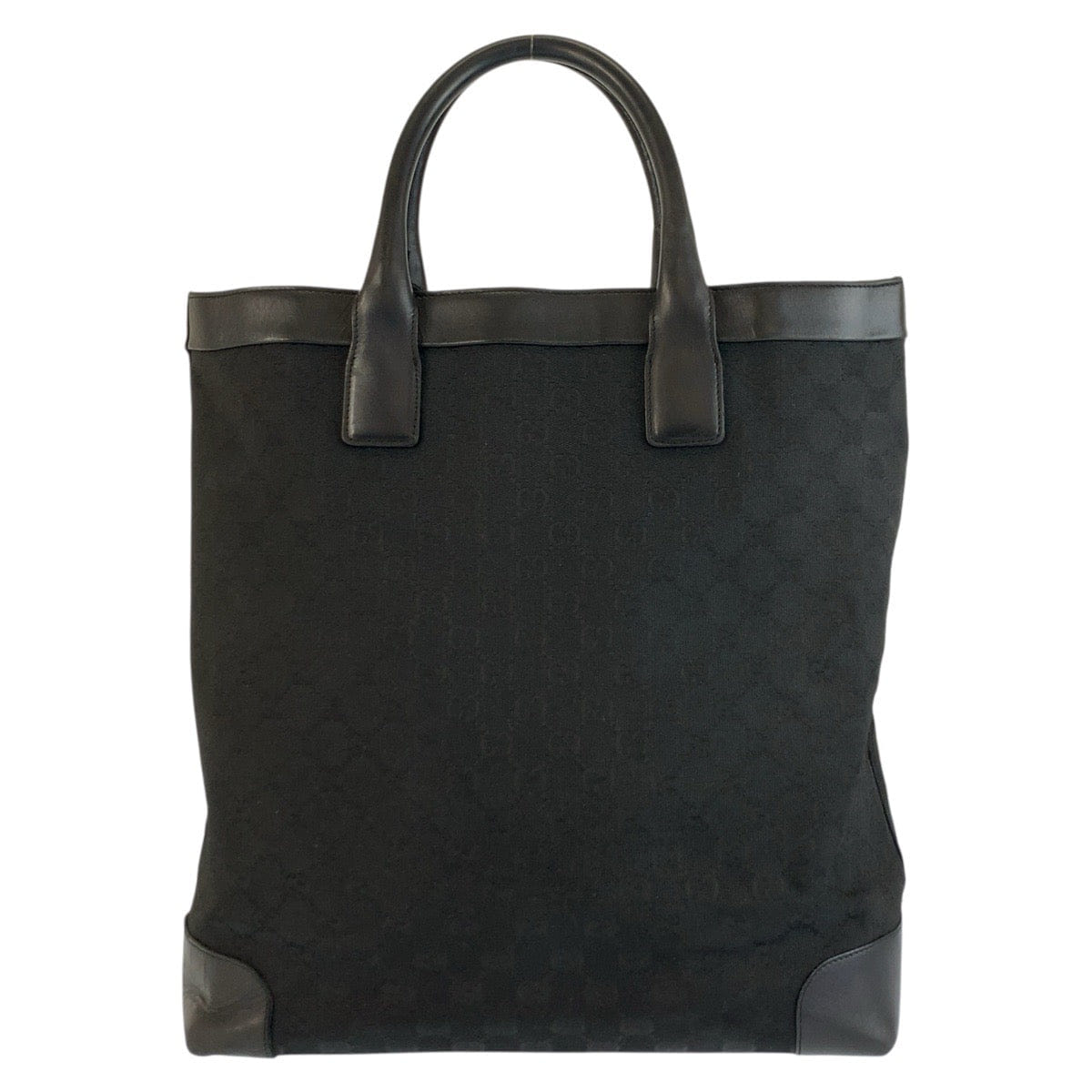 Gucci GG Canvas Leather Tote Bag