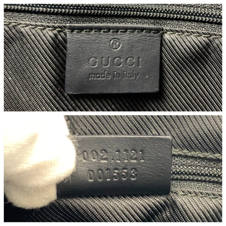 Gucci GG Canvas Leather Tote Bag