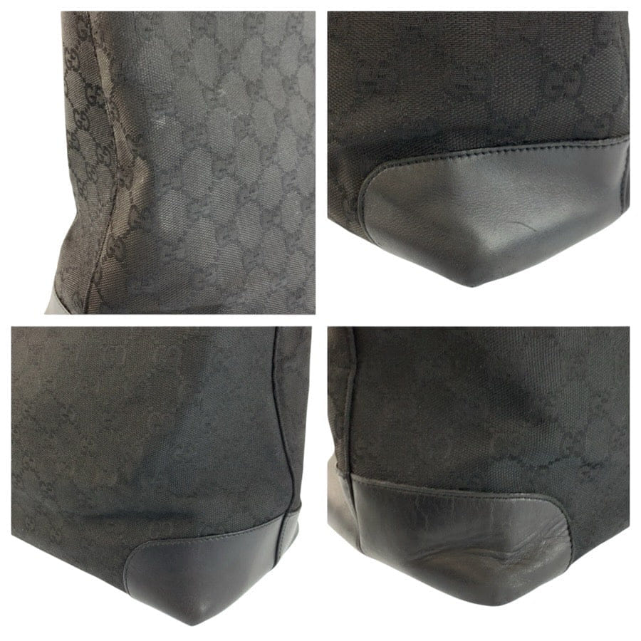 Gucci GG Canvas Leather Tote Bag