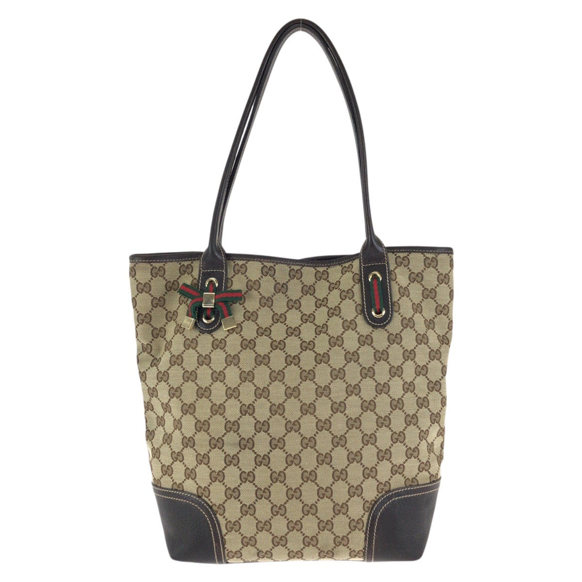 Gucci Princy GG Canvas Leather Tote Bag