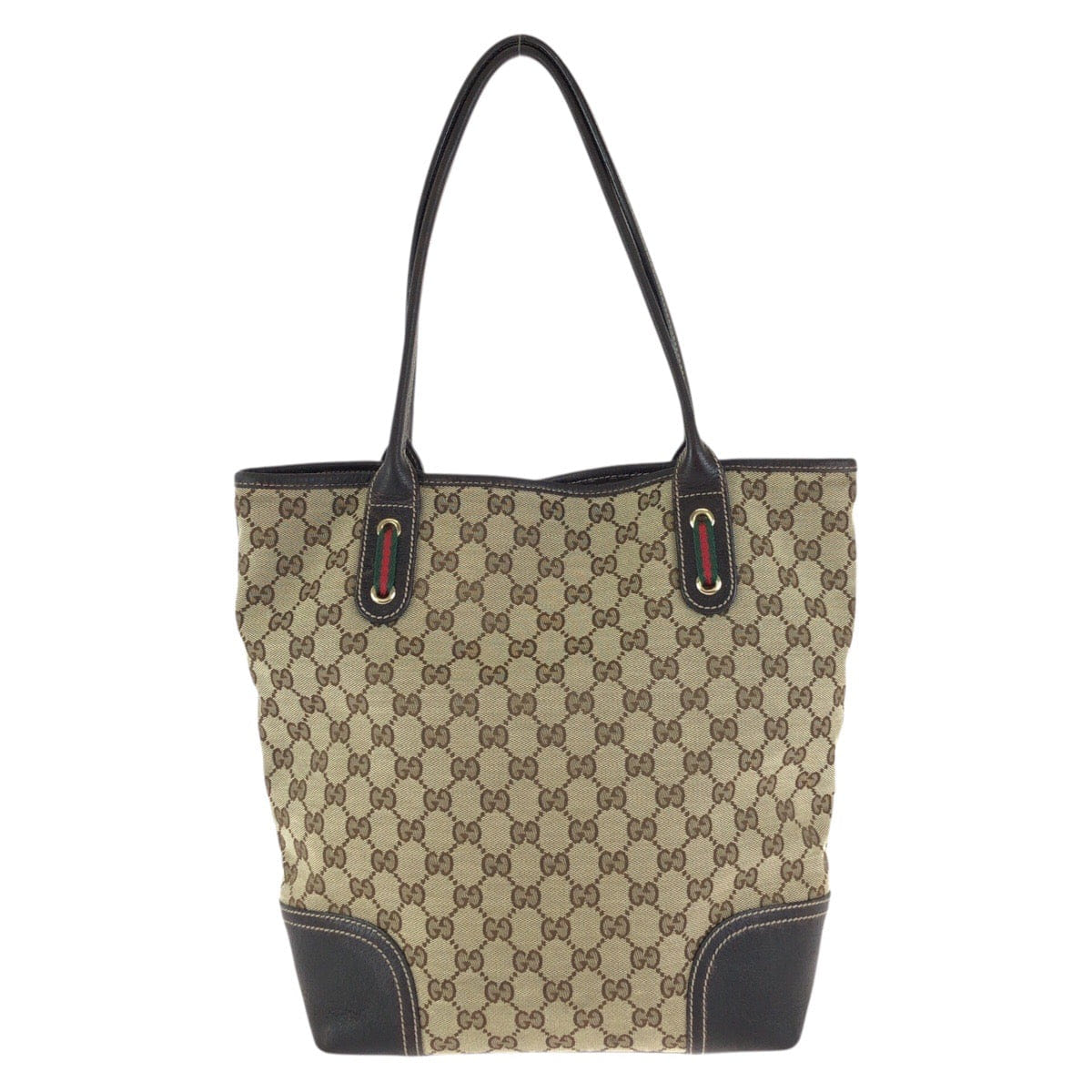 Gucci Princy GG Canvas Leather Tote Bag