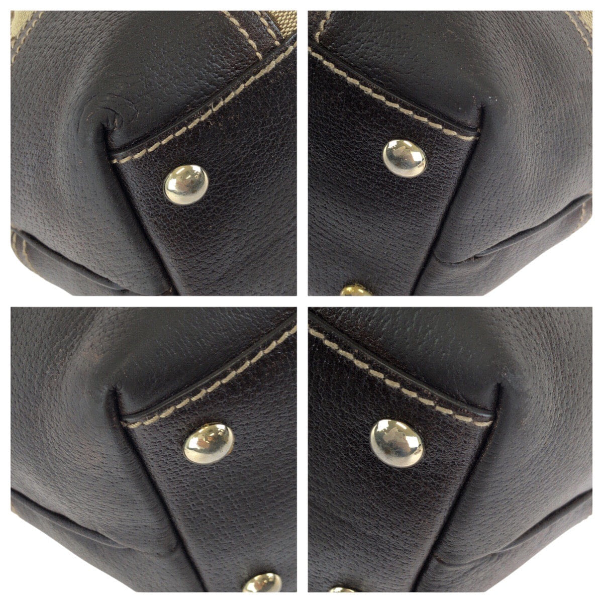 Gucci Princy GG Canvas Leather Tote Bag