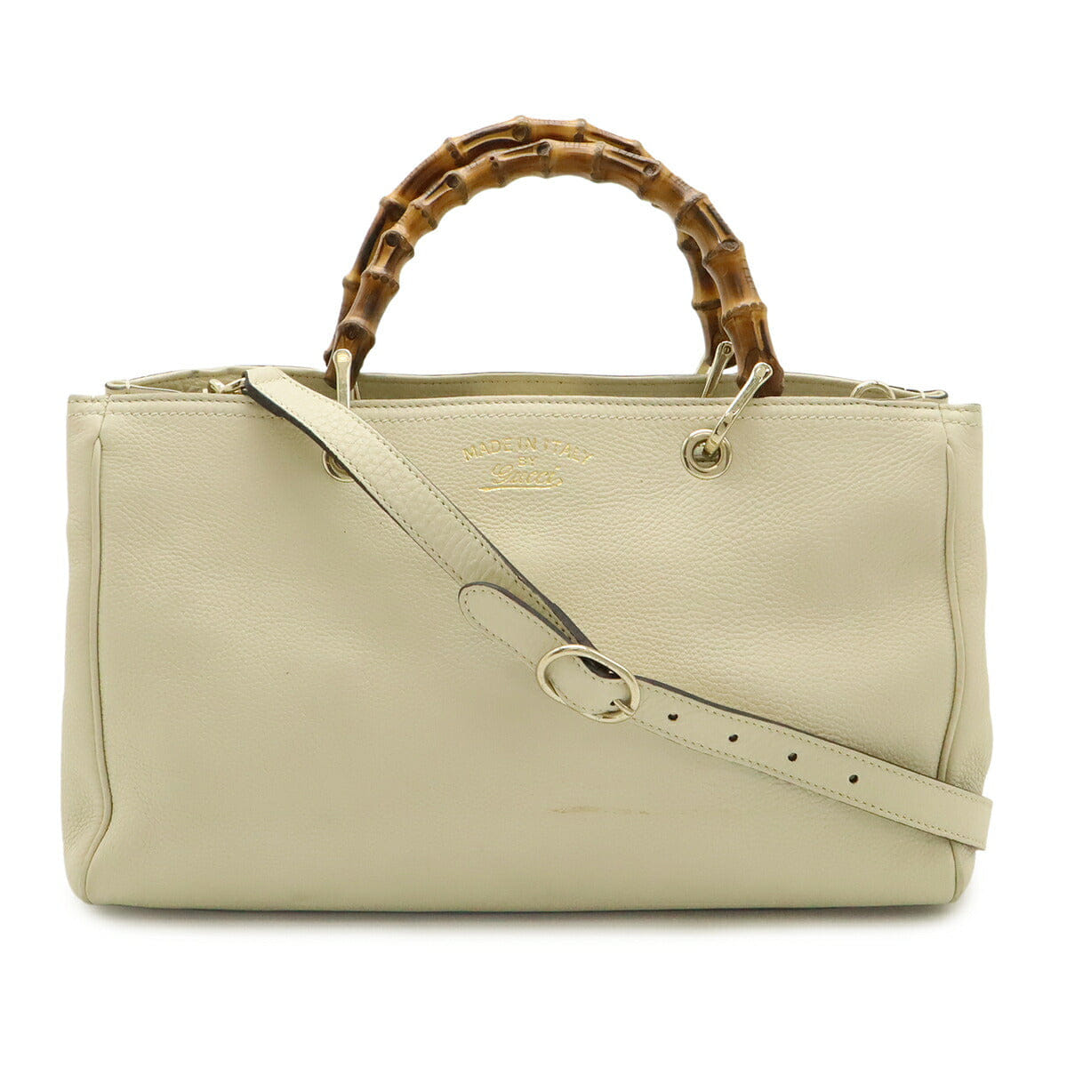 Gucci Bamboo Shopper Leather Tote Bag