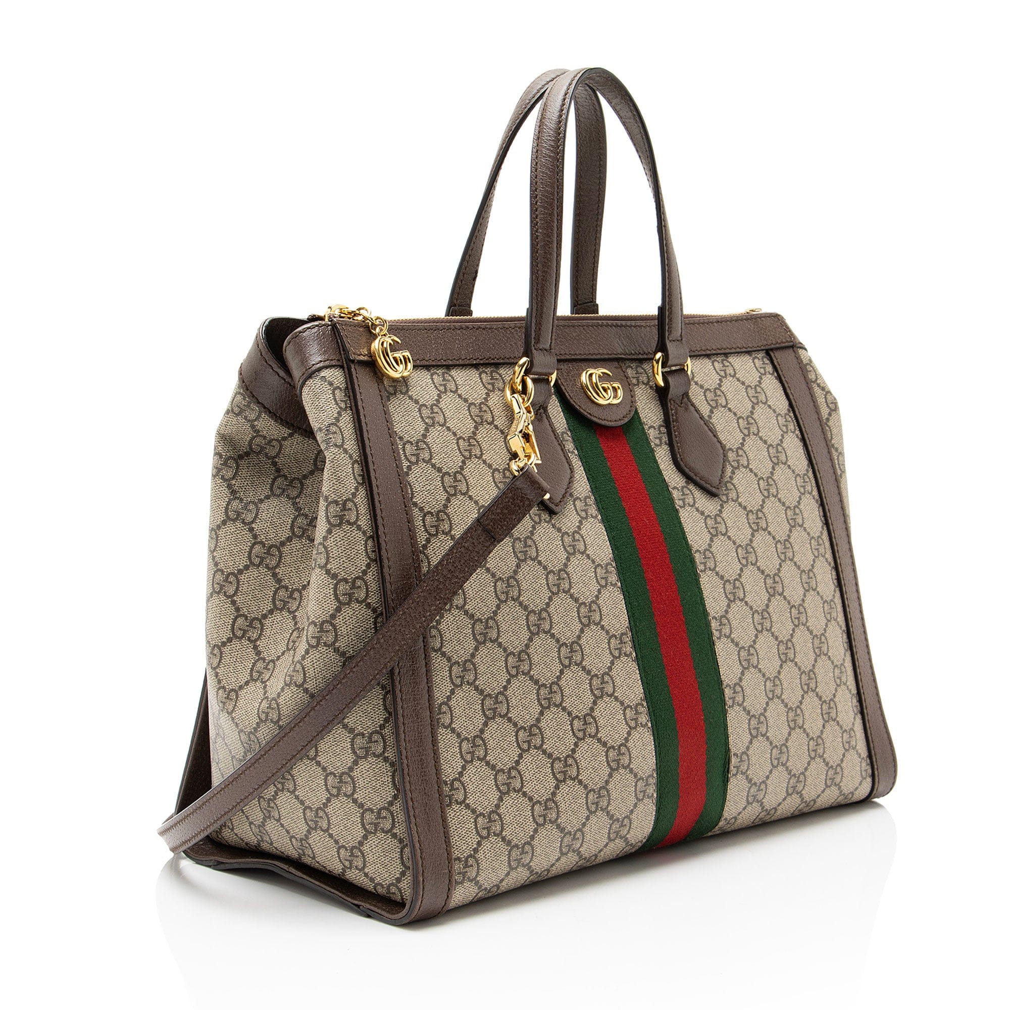 Gucci GG Supreme Ophidia Large Zip Tote