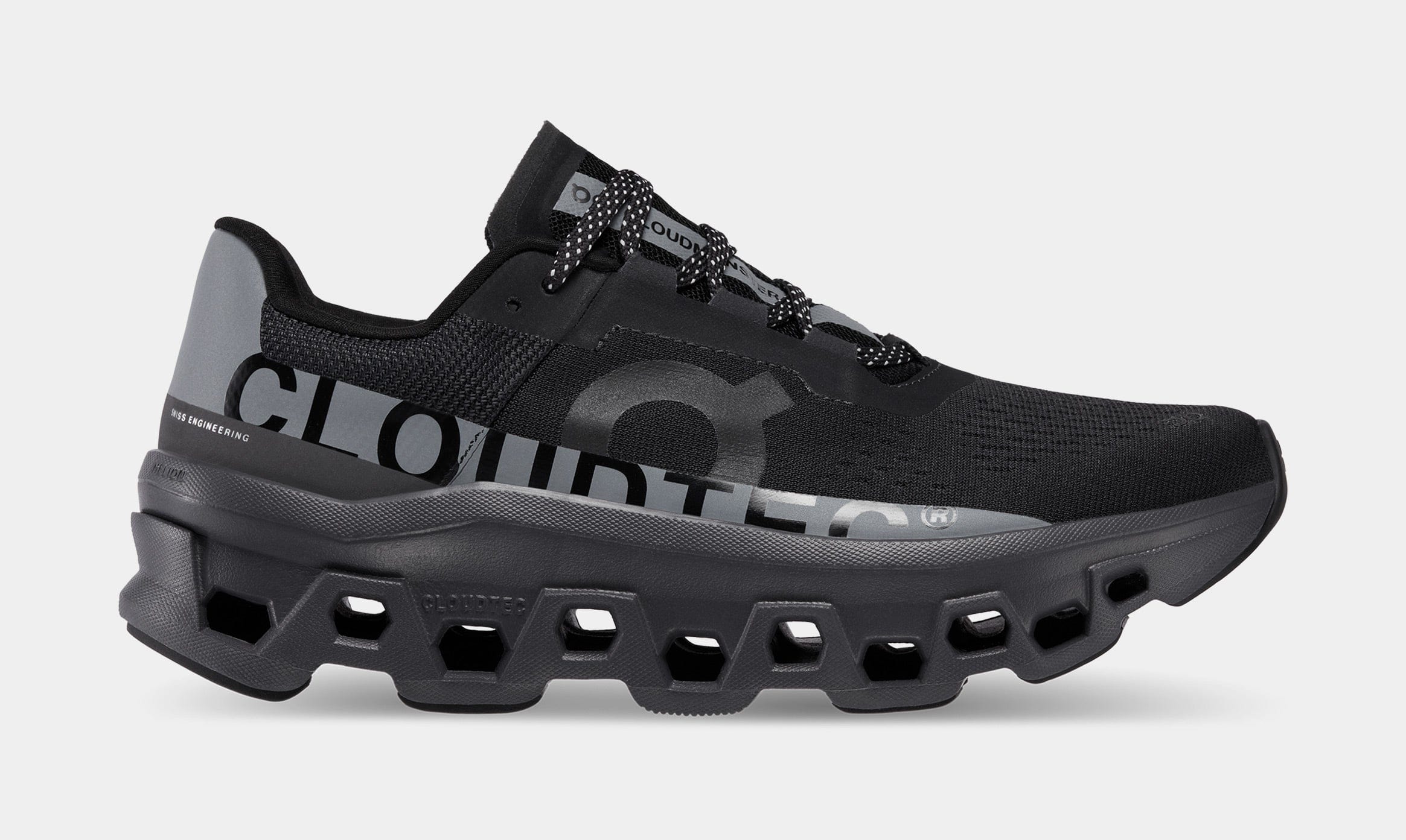 On Running Cloudmonster Lumos Womens Running Shoes (Black)