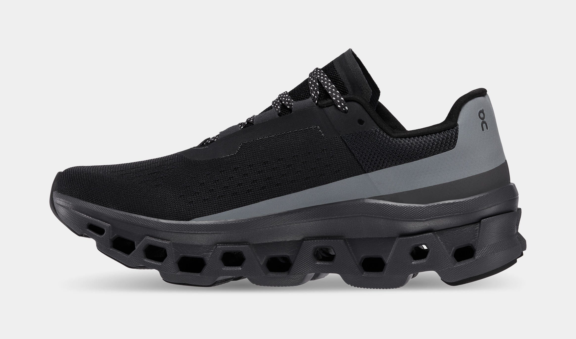 On Running Cloudmonster Lumos Womens Running Shoes (Black)