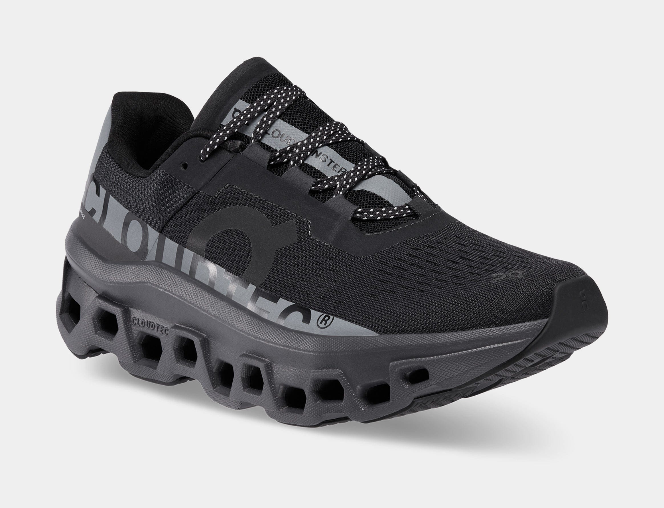On Running Cloudmonster Lumos Womens Running Shoes (Black)