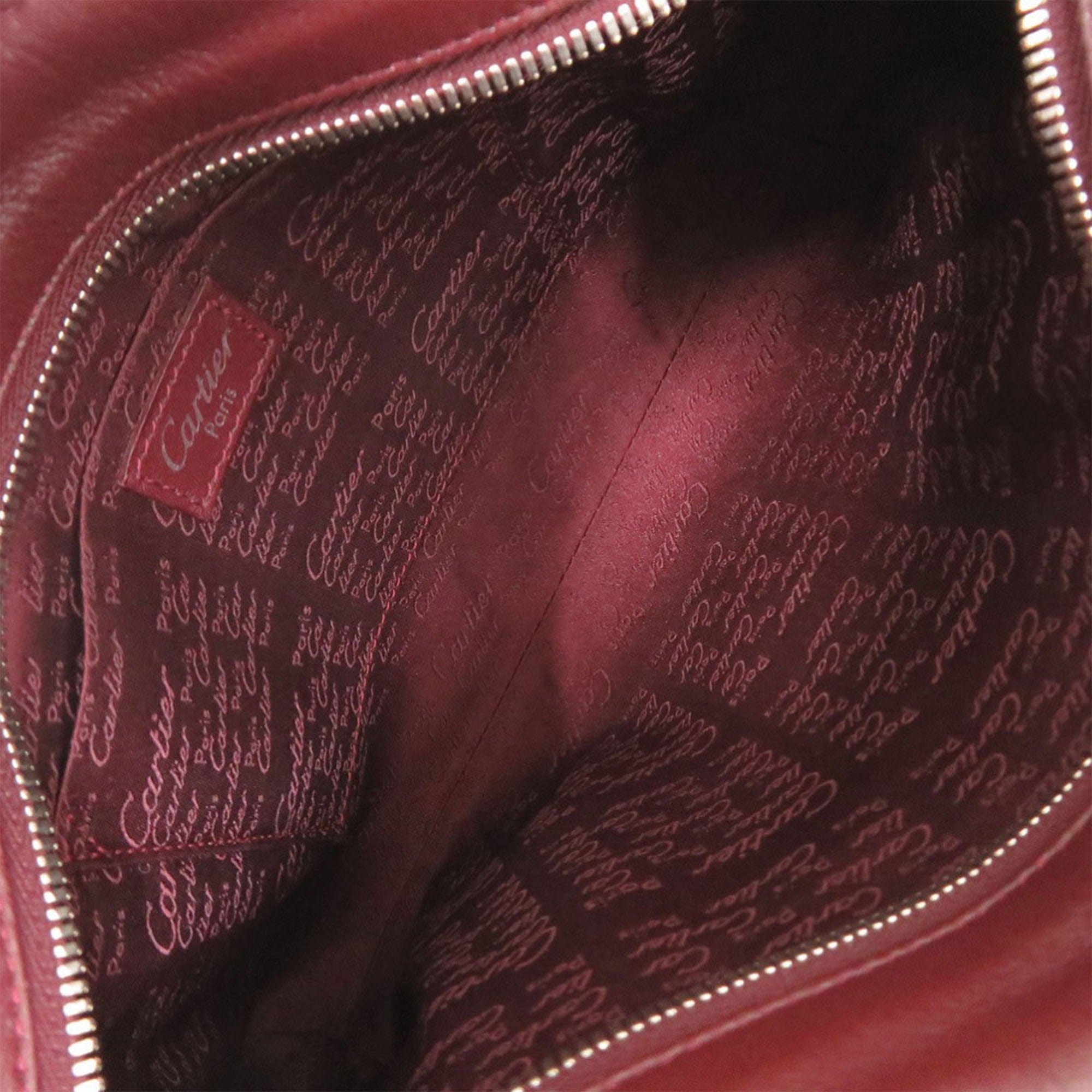 Cartier Leather Cabochon Handbag