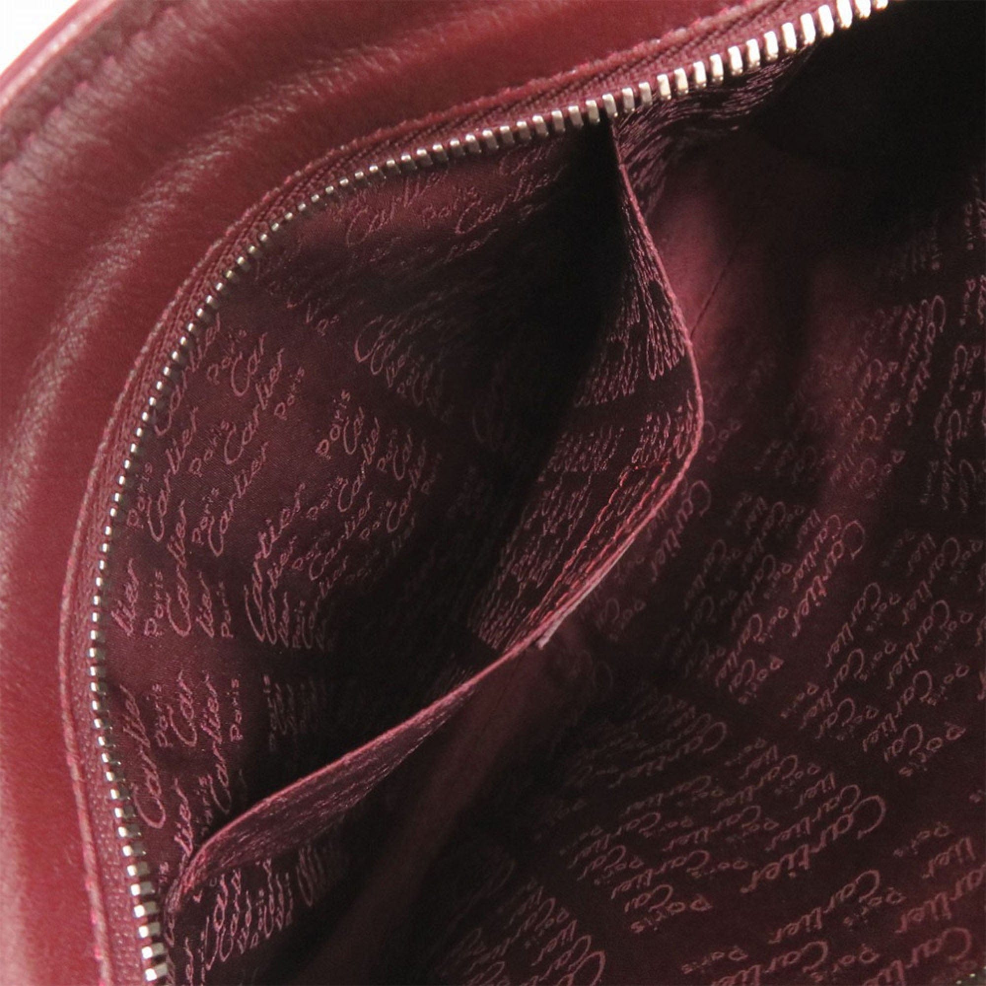 Cartier Leather Cabochon Handbag