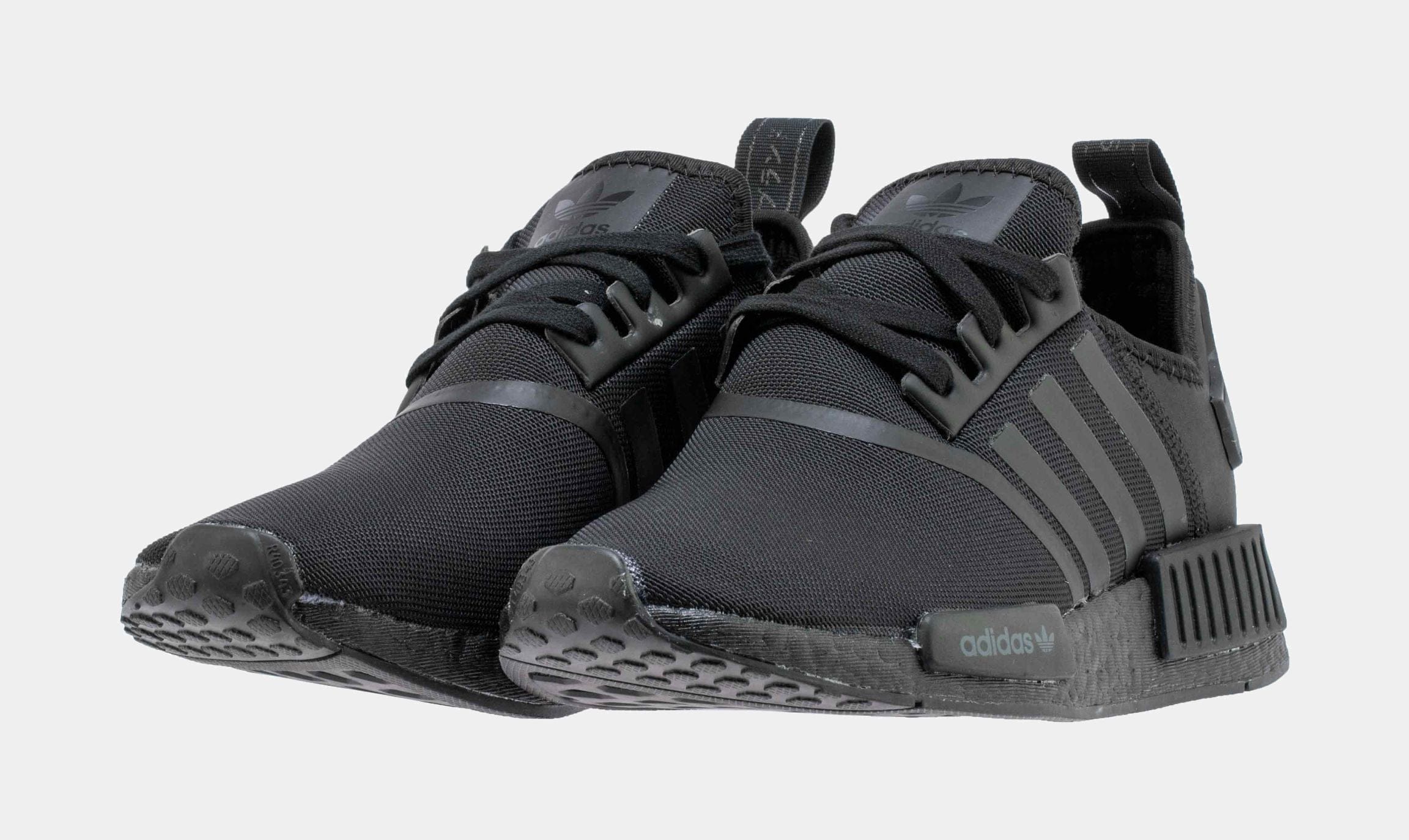 adidas NMD R1 Triple Threat Grade School Running Shoe (Black)