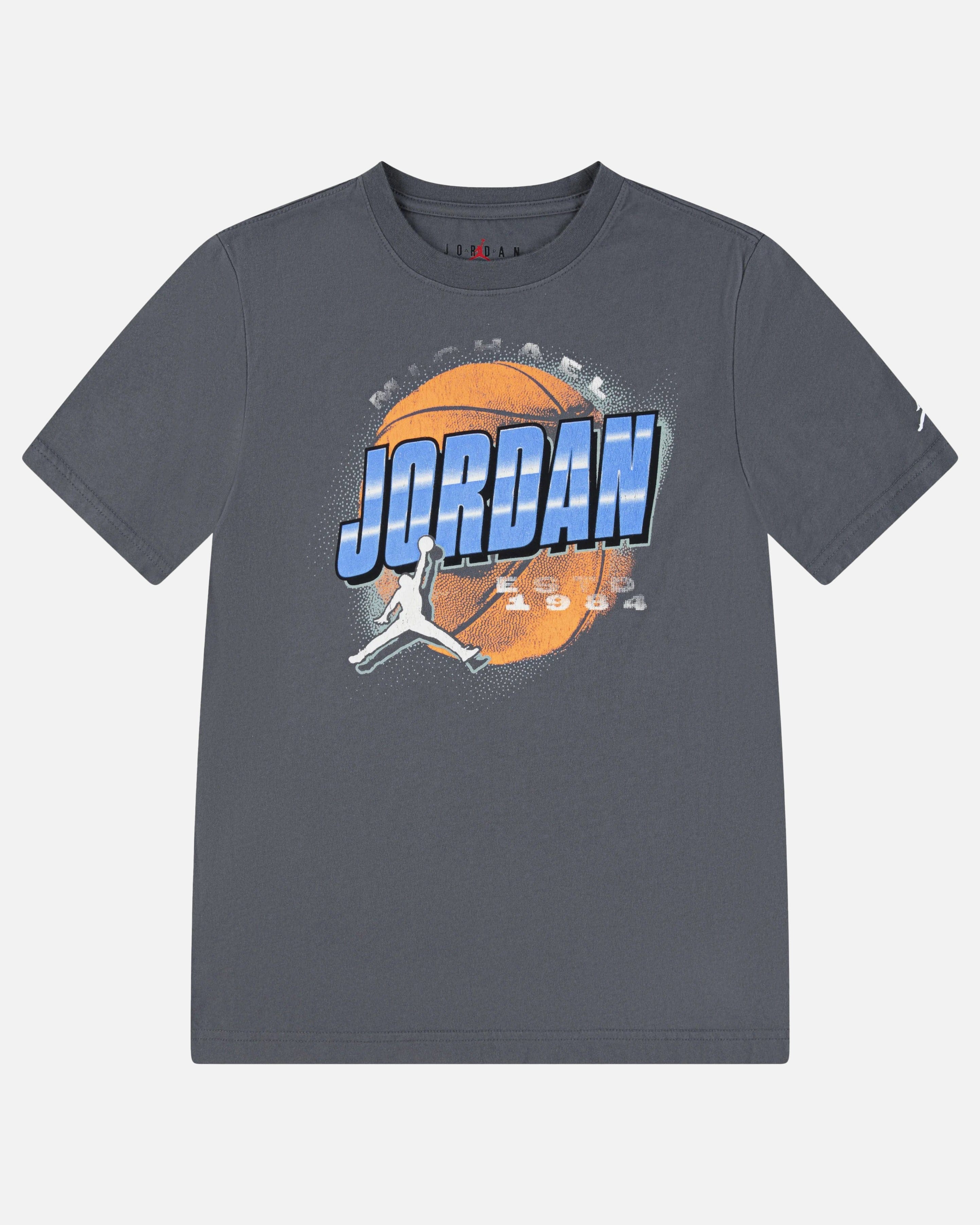 Air Jordan Jordan Kids' Distressed Chrome T - Shirt Iron Grey