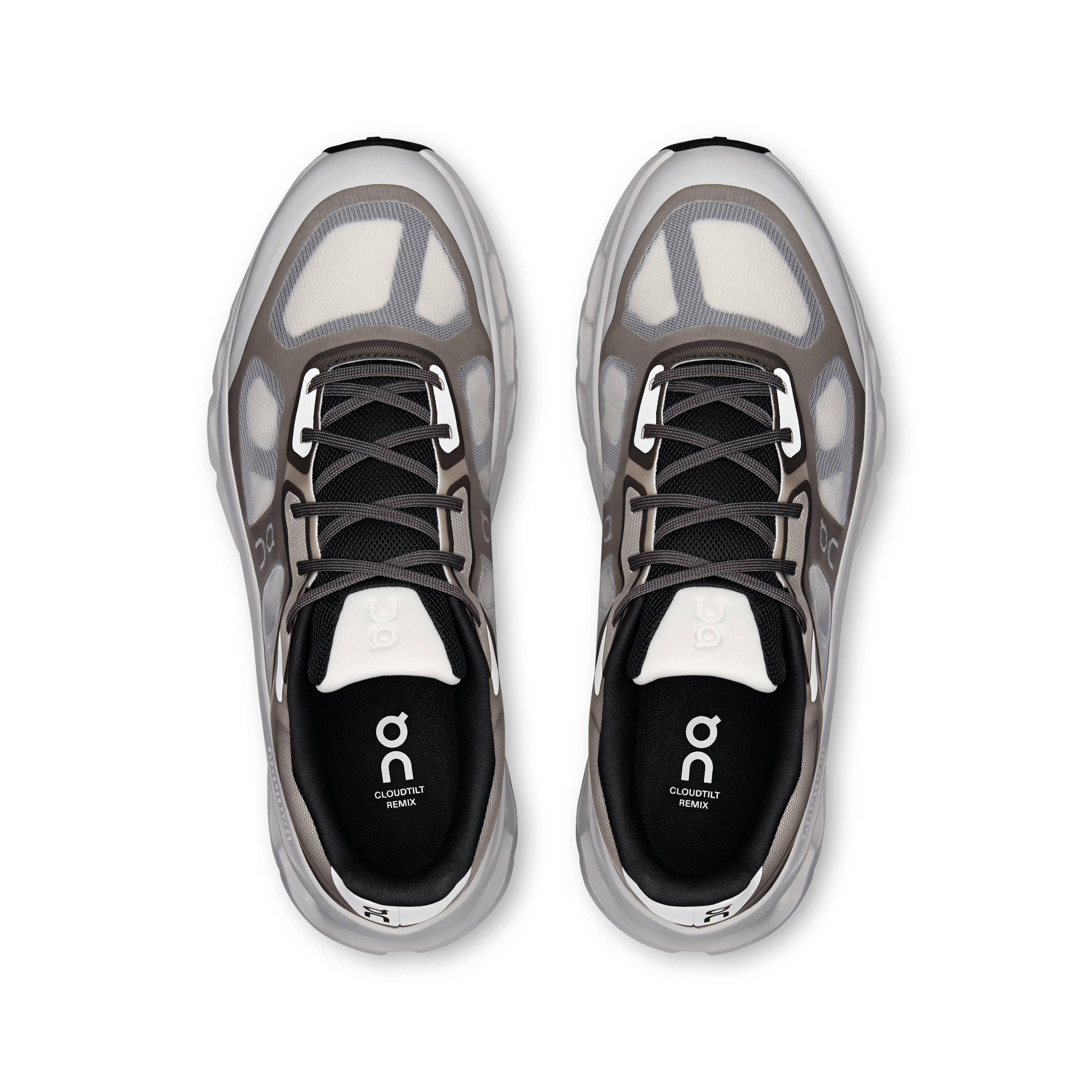 On Running On. Women's Cloudtilt Remix Black / Ivory