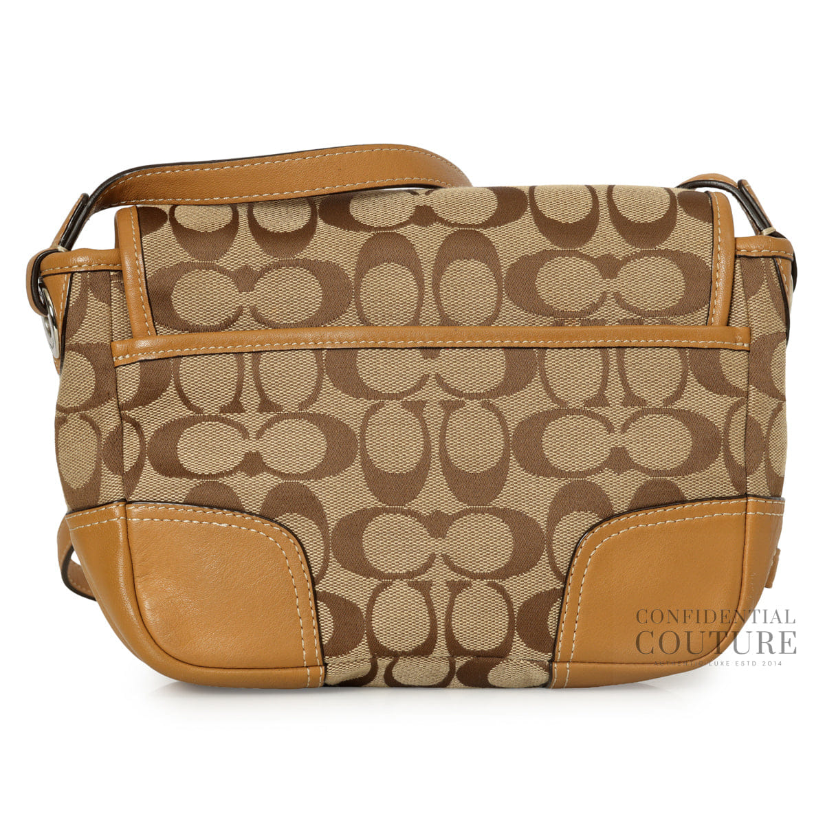 Coach Signature Soho Canvas Flap Crossbody Bag