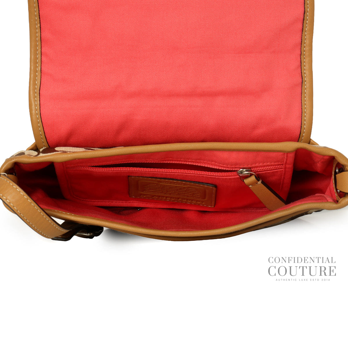 Coach Signature Soho Canvas Flap Crossbody Bag