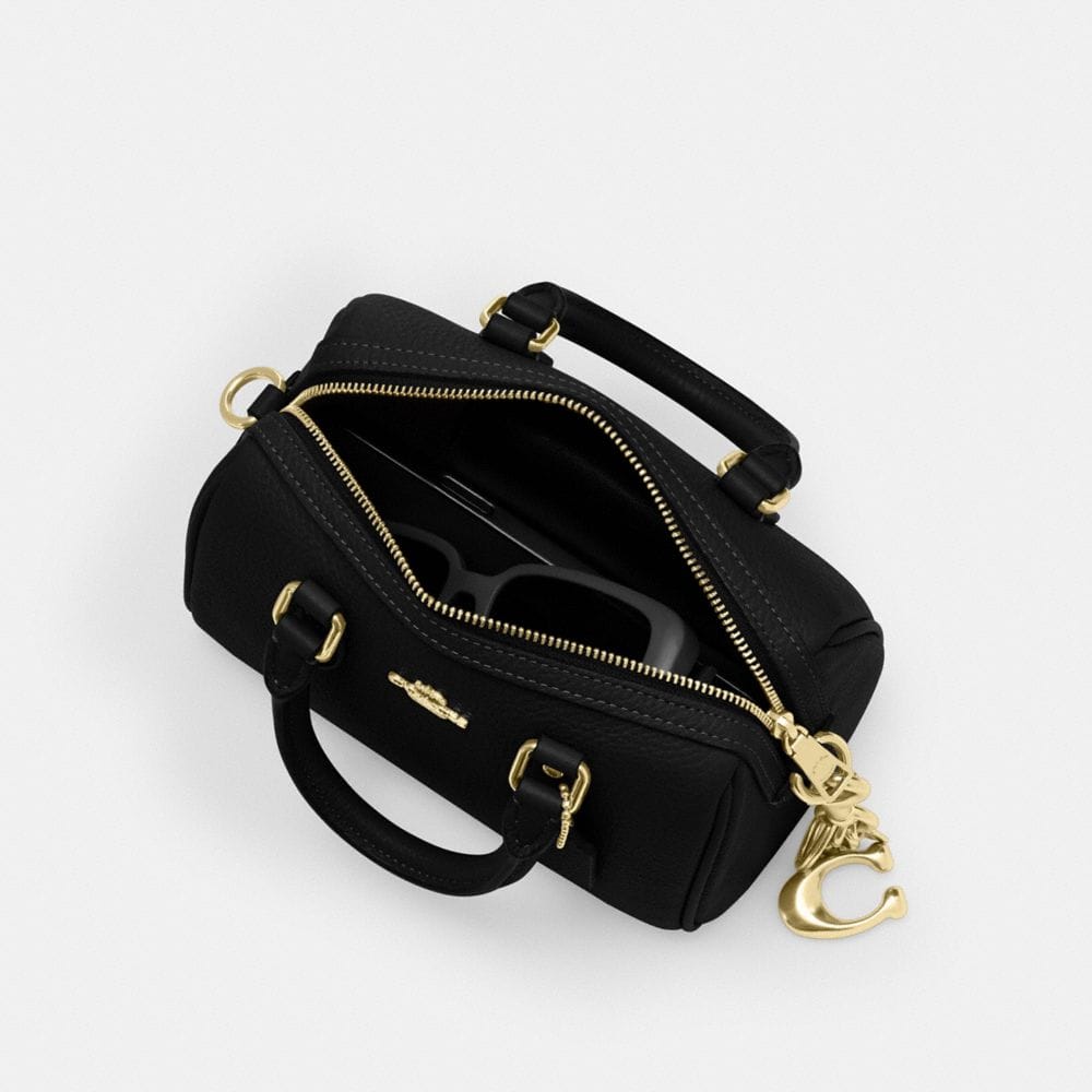 Coach Mini Rowan Crossbody Bag Gold Black