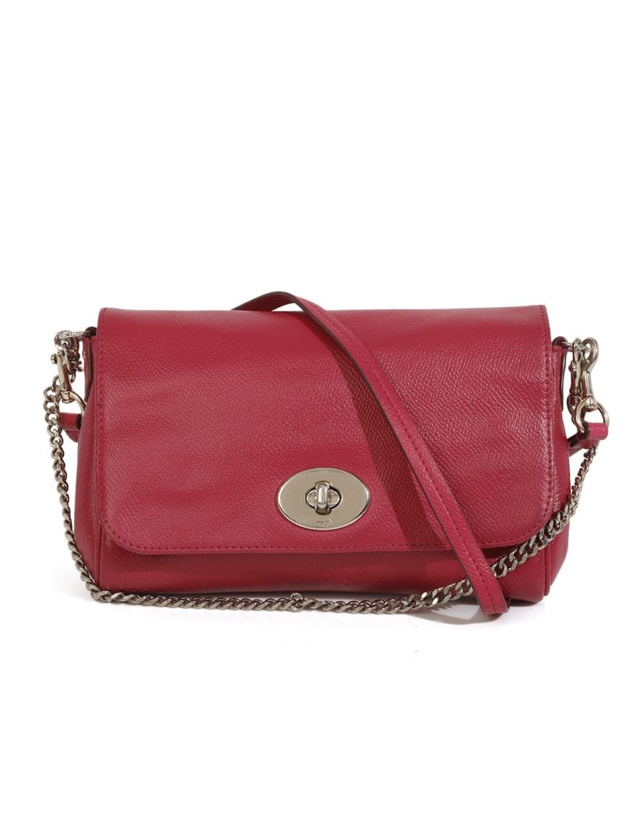 Coach Magenta flap crossbody bag