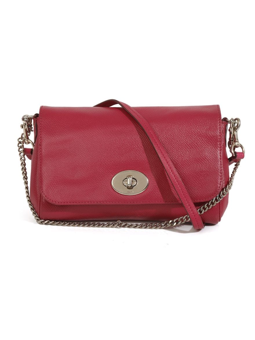 Coach Magenta flap crossbody bag
