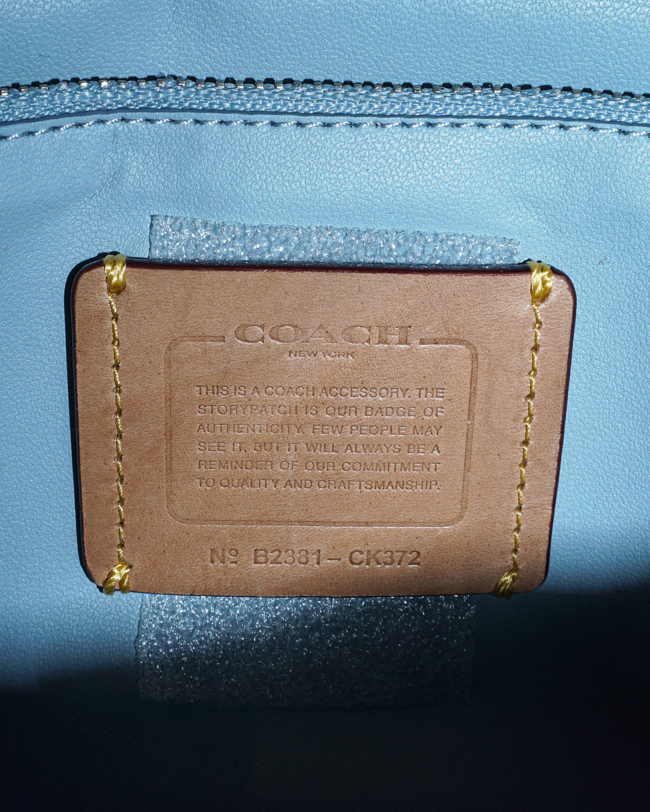 Coach Light Blue Signature Denim Hayden Crossbody Bag