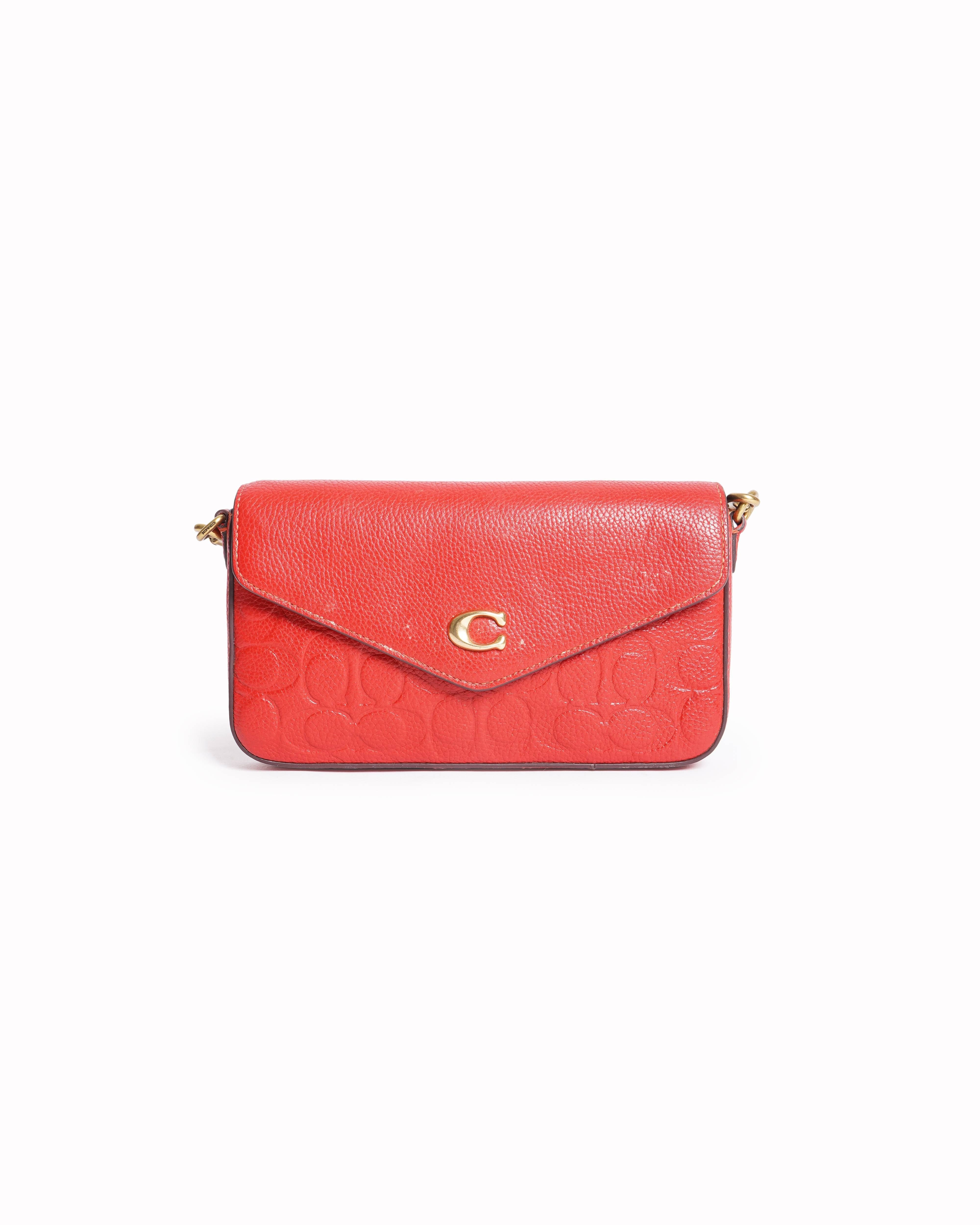 Coach Wyn Signature Leather Crossbody Bag with Detachable
