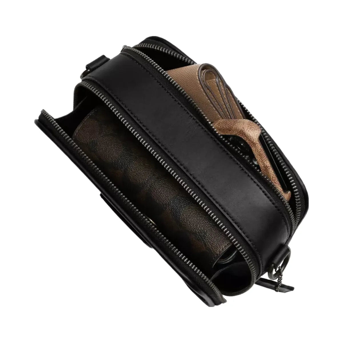 Coach Wyatt Crossbody Bag In Signature Canvas in Gunmetal Grey Charcoal
