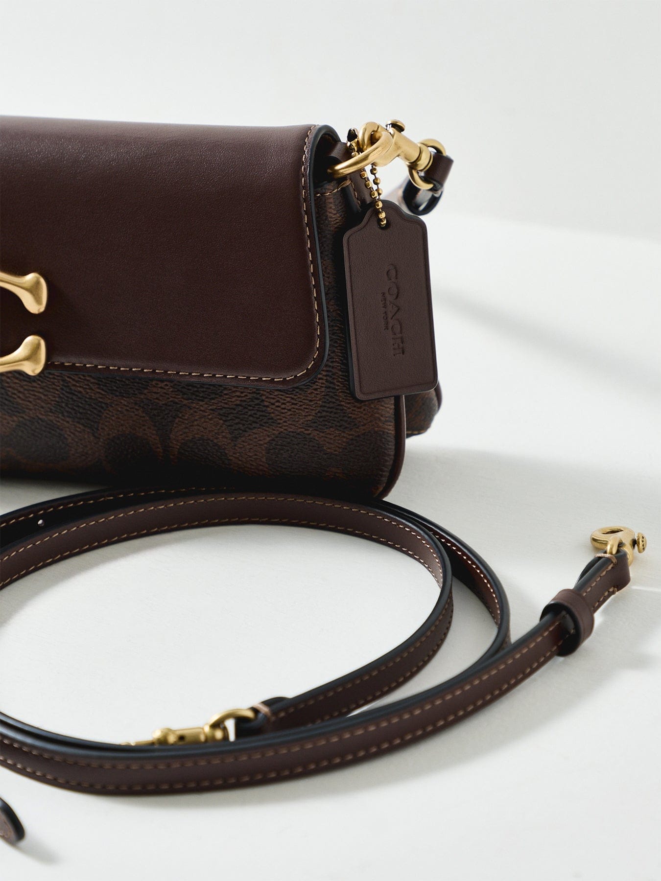 Coach Signature Jet Crossbody Bag Brown