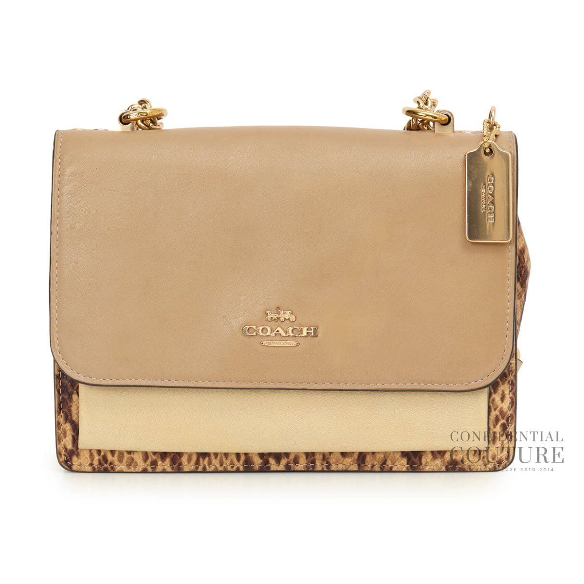 Coach Beige/Brown Klare Medium Crossbody Bag
