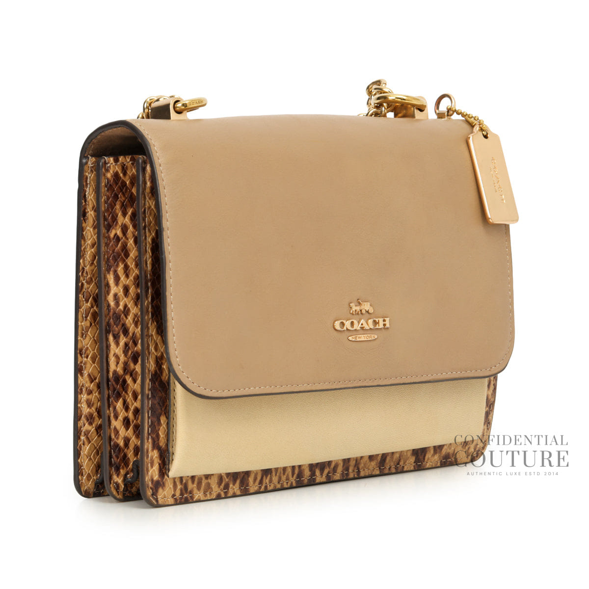 Coach Beige/Brown Klare Medium Crossbody Bag