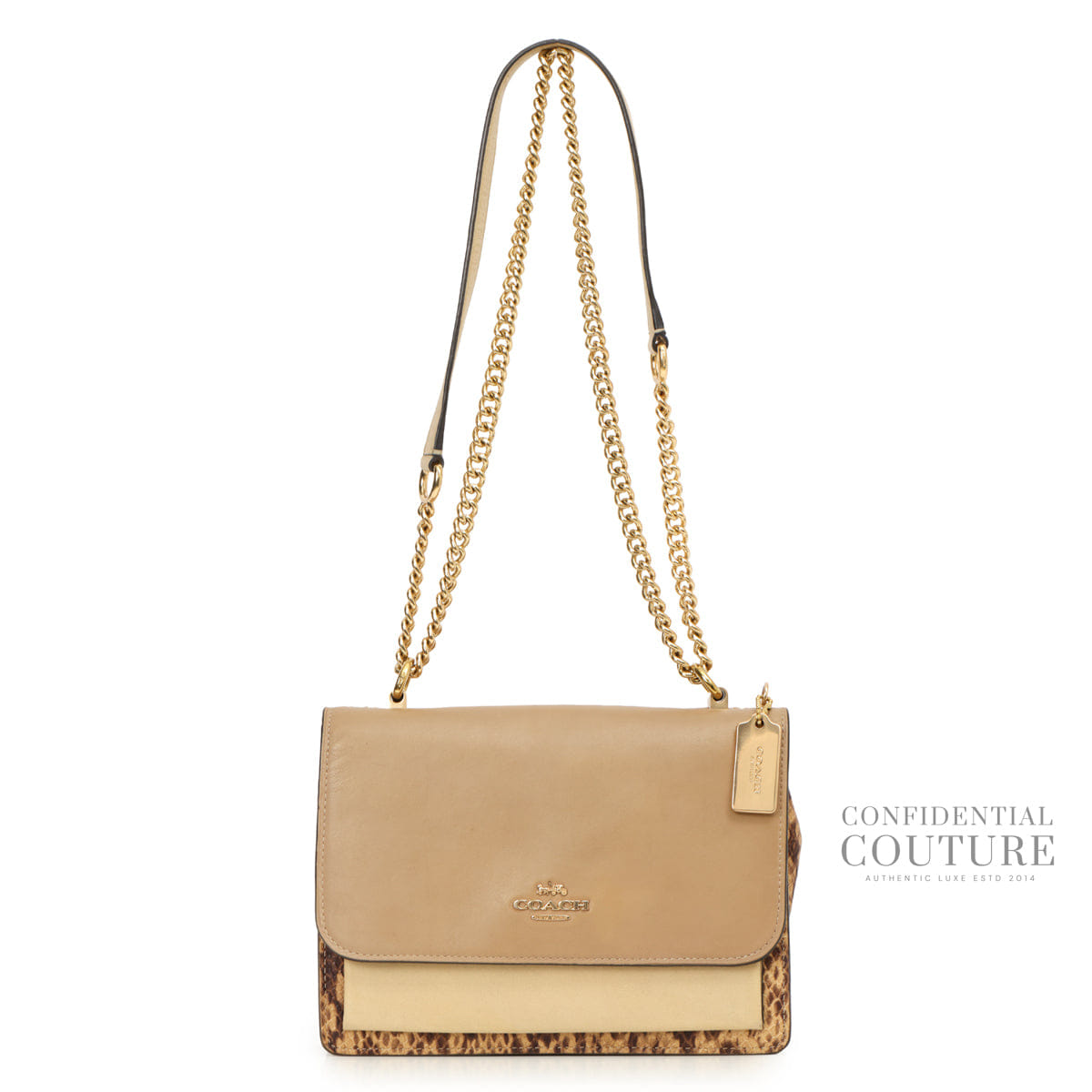 Coach Beige/Brown Klare Medium Crossbody Bag